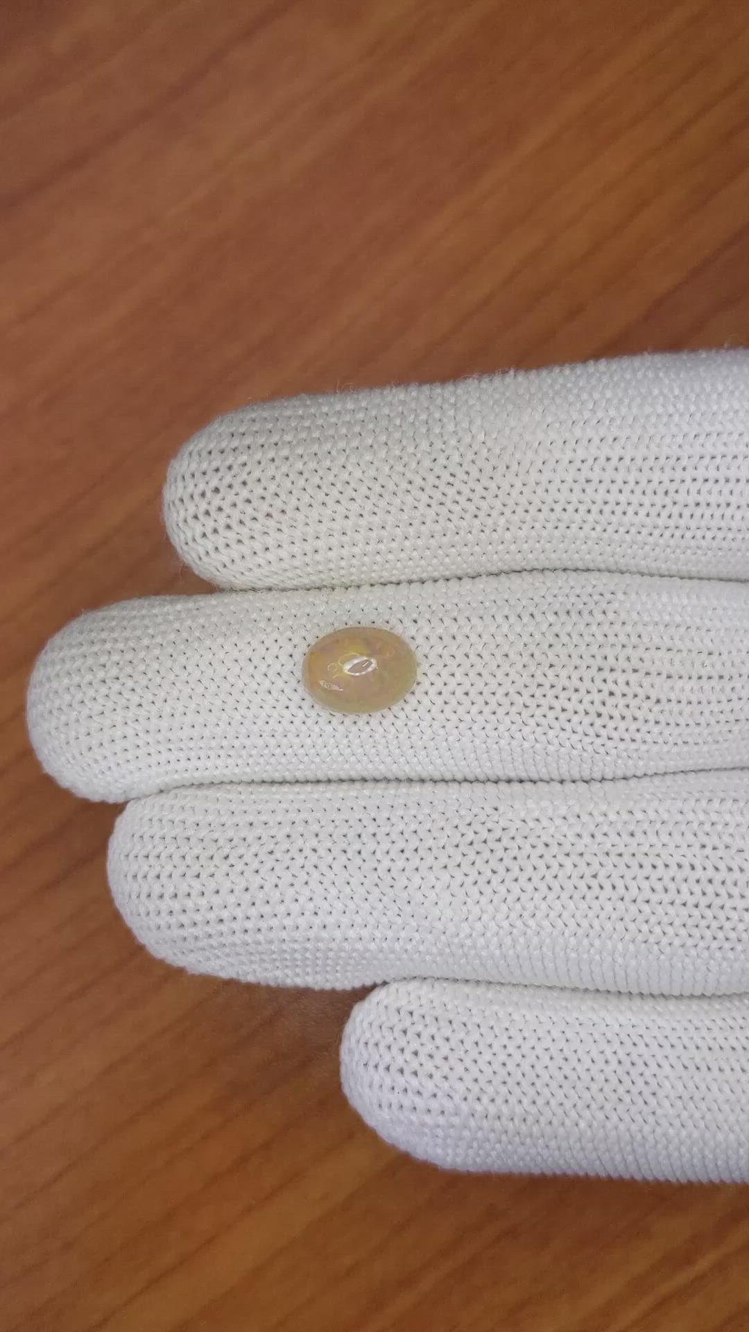 1.16 Ct. Cabochon White Opal from Australia Size Video