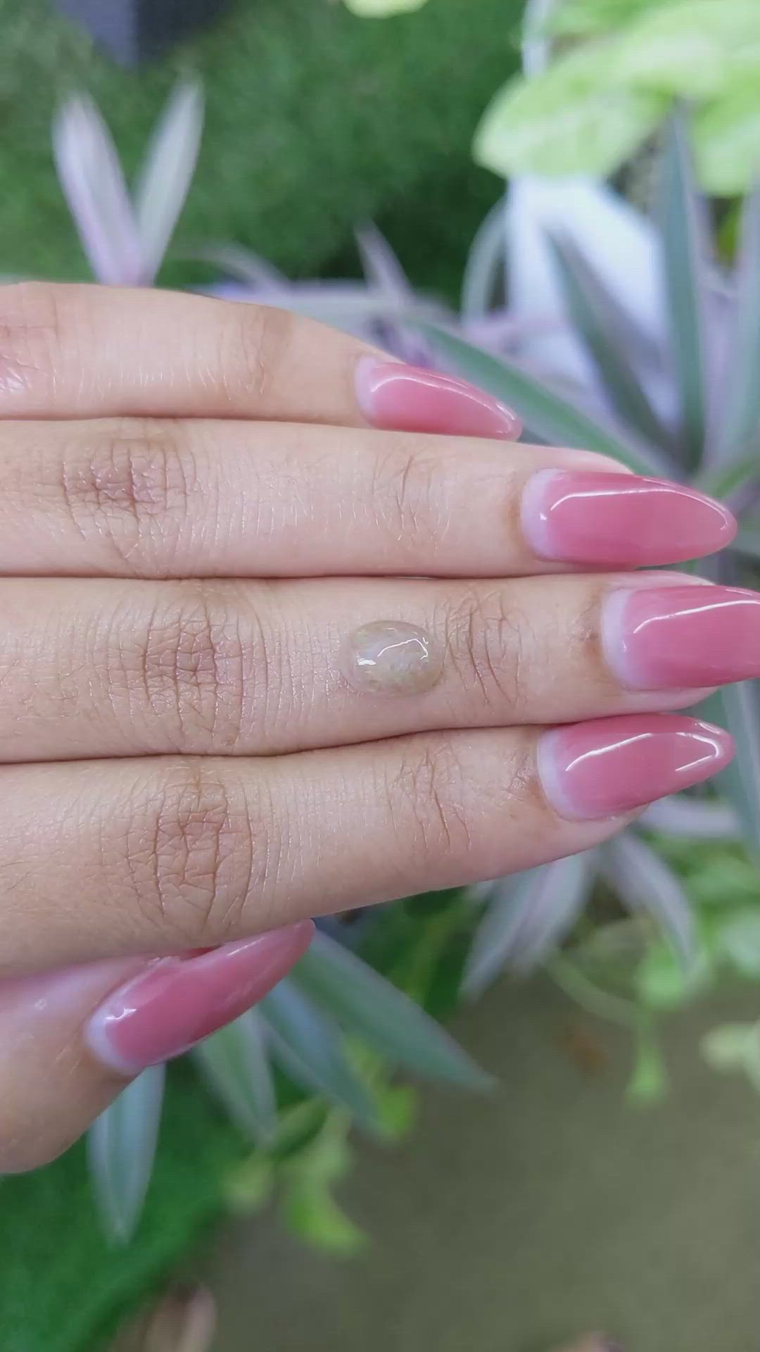 1.16 Ct. Cabochon White Opal from Australia Size Video