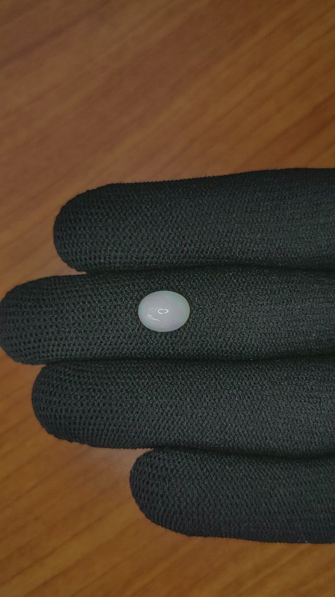 1.16 Ct. Cabochon White Opal from Australia Size Video