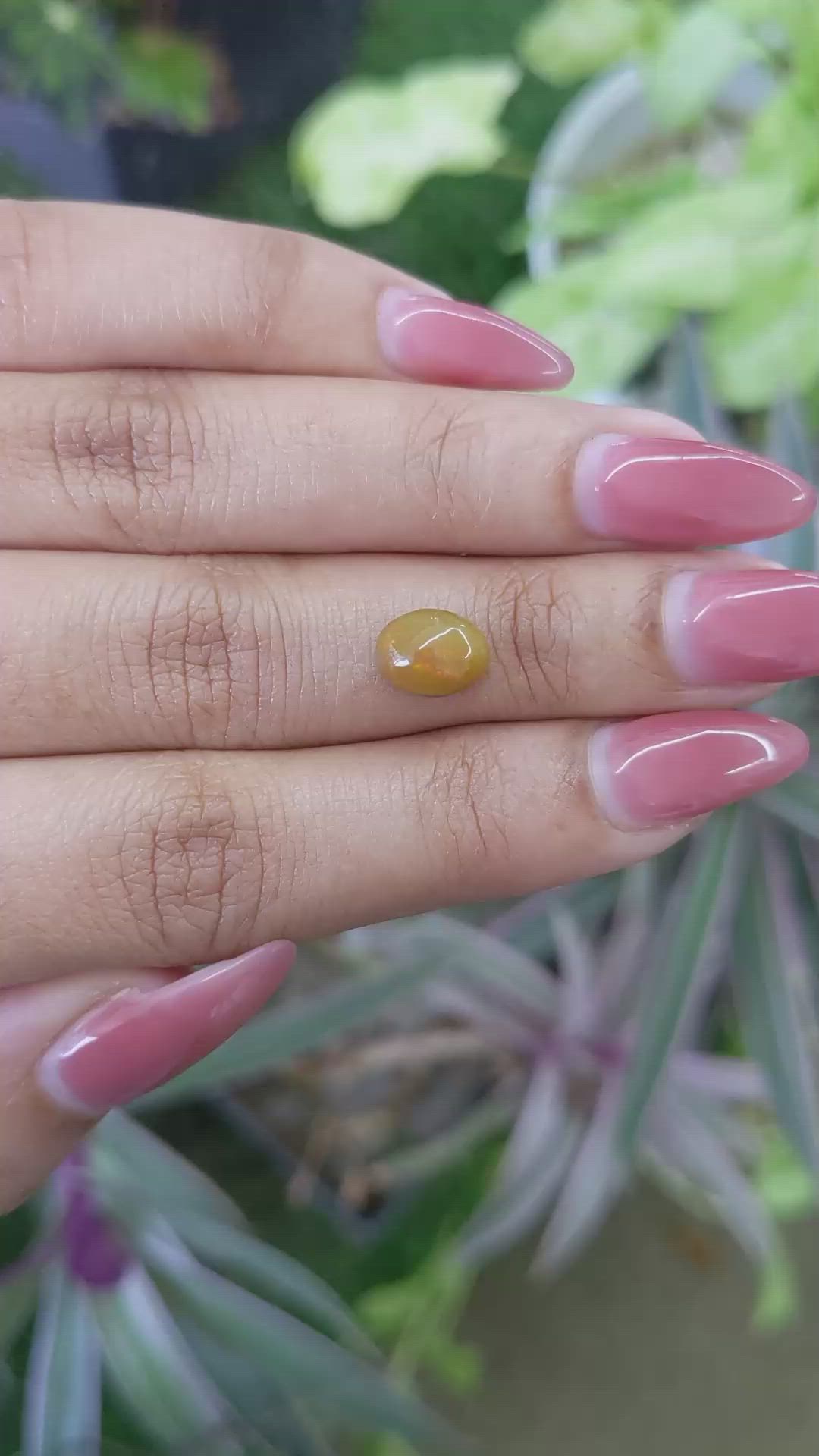 1.10 Ct. Cabochon White Opal from Australia Size Video