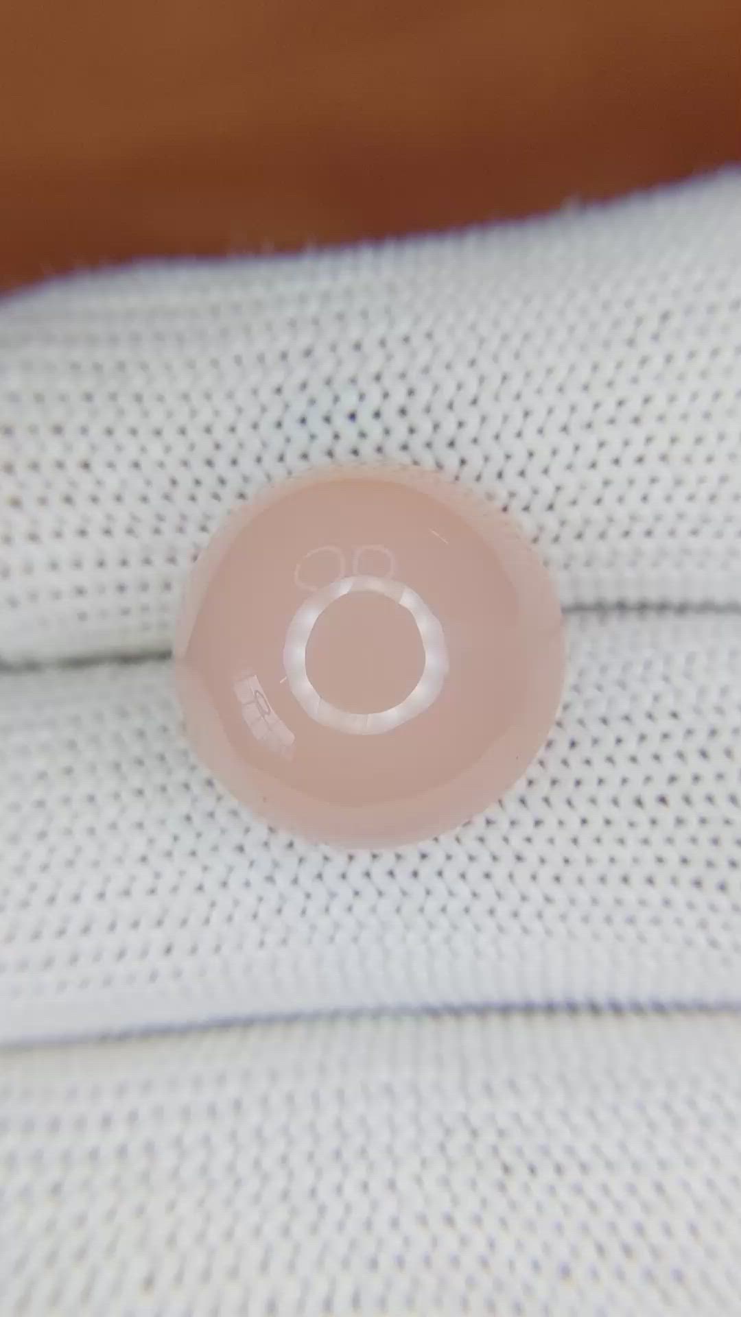 13.11 Ct. Cabochon Rose Quartz from Ceylon (Sri Lanka) Size Video
