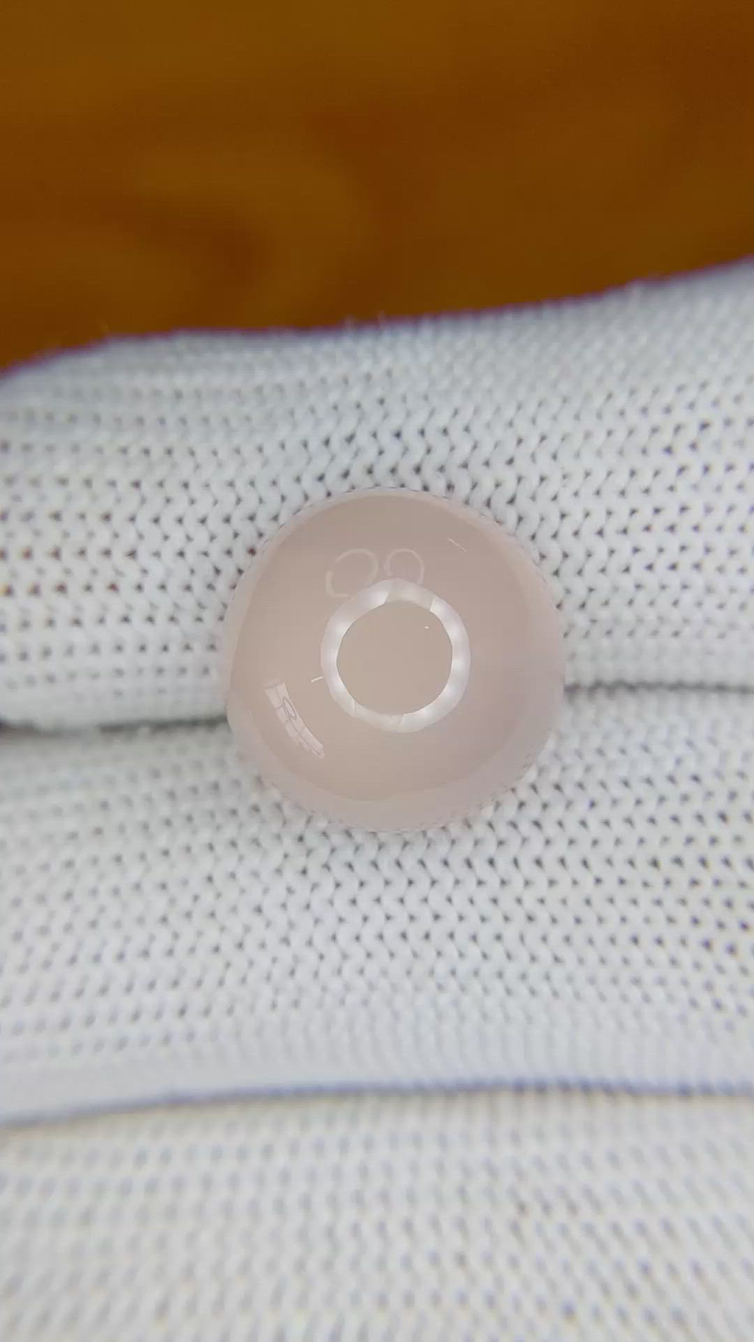 10.23 Ct. Cabochon Rose Quartz from Ceylon (Sri Lanka) Size Video