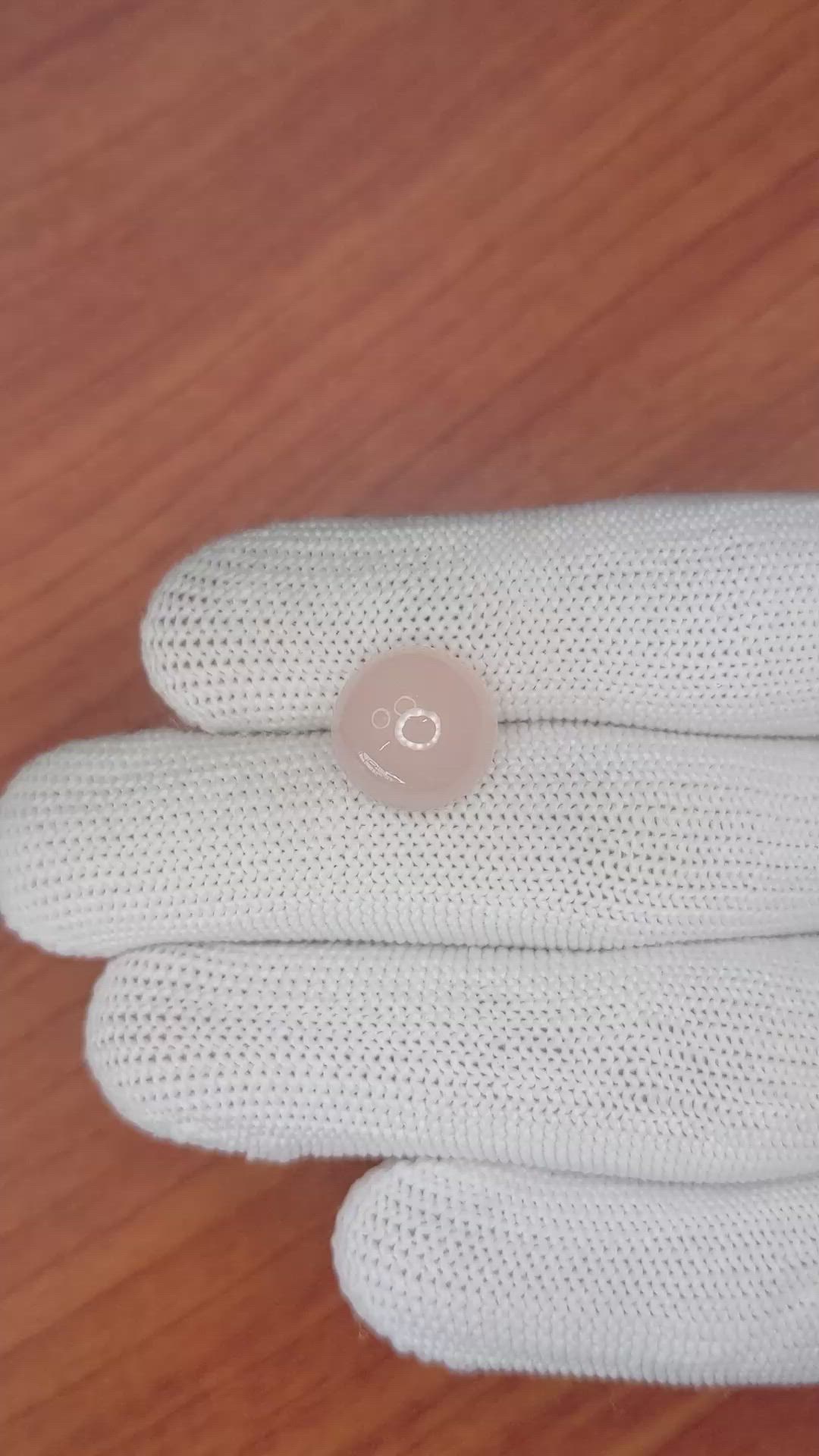 7.42 Ct. Cabochon Rose Quartz from Ceylon (Sri Lanka) Size Video