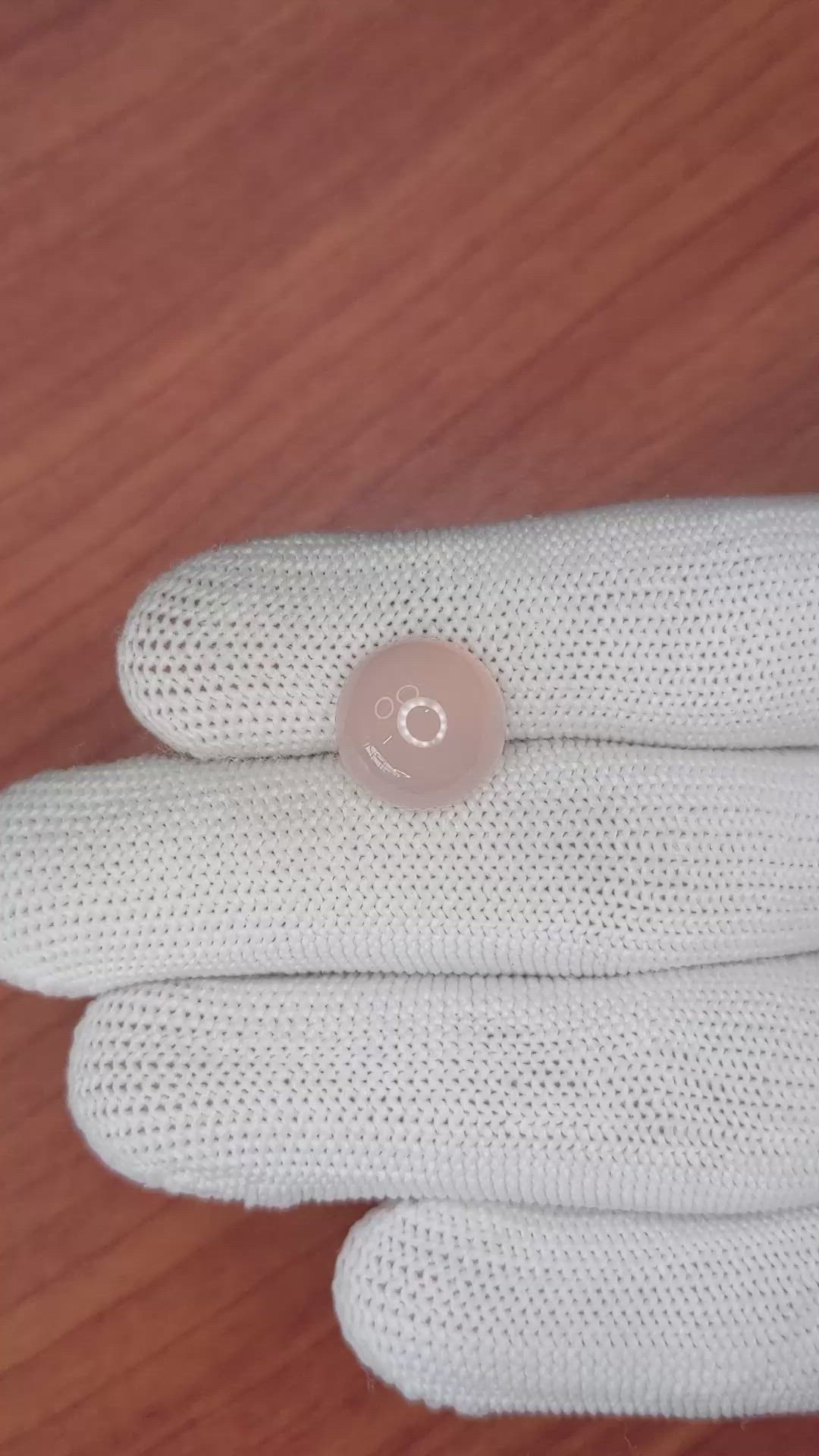 6.03 Ct. Cabochon Rose Quartz from Ceylon (Sri Lanka) Size Video