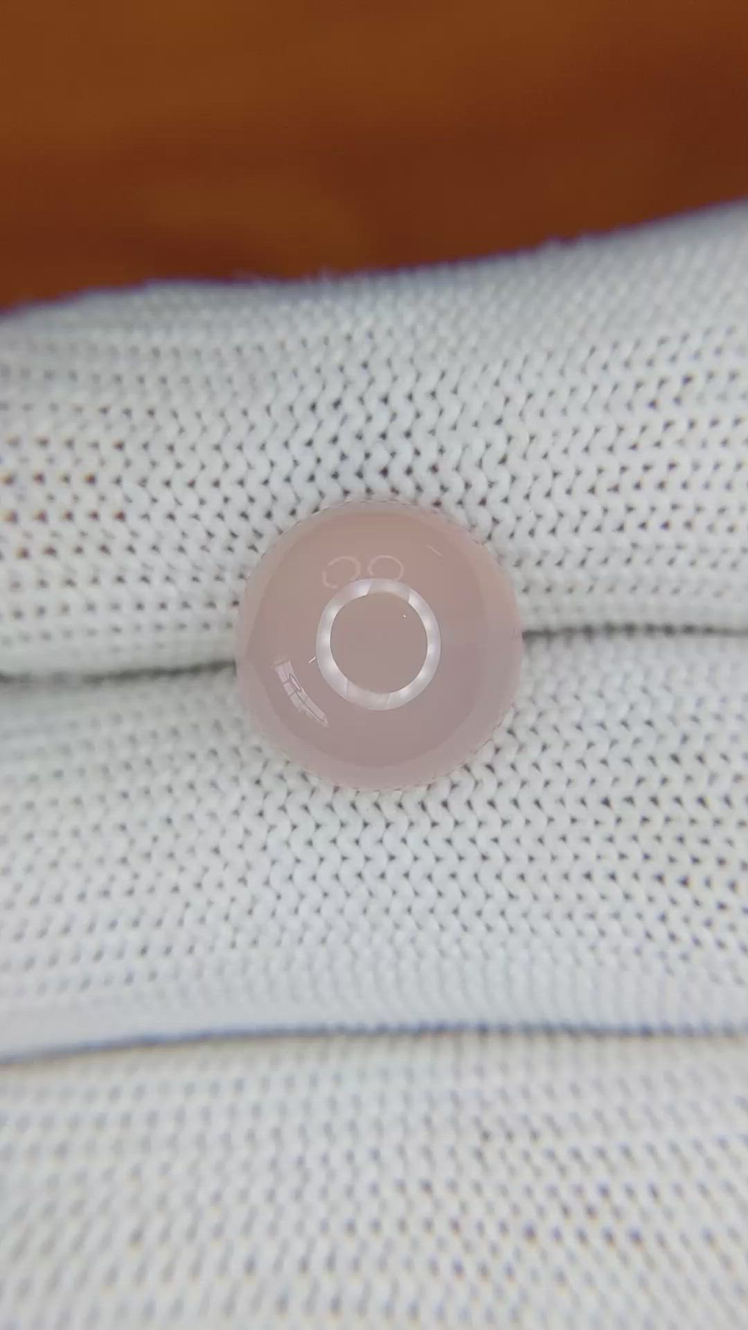 6.03 Ct. Cabochon Rose Quartz from Ceylon (Sri Lanka) Size Video