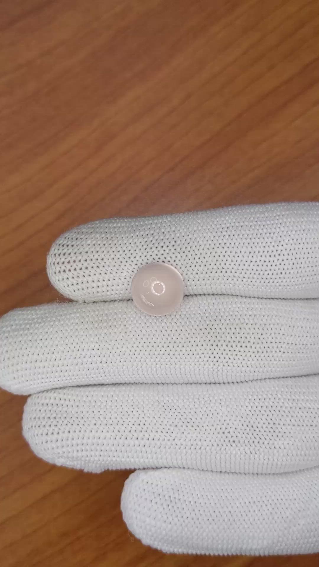 4.18 Ct. Cabochon Rose Quartz from Ceylon (Sri Lanka) Size Video