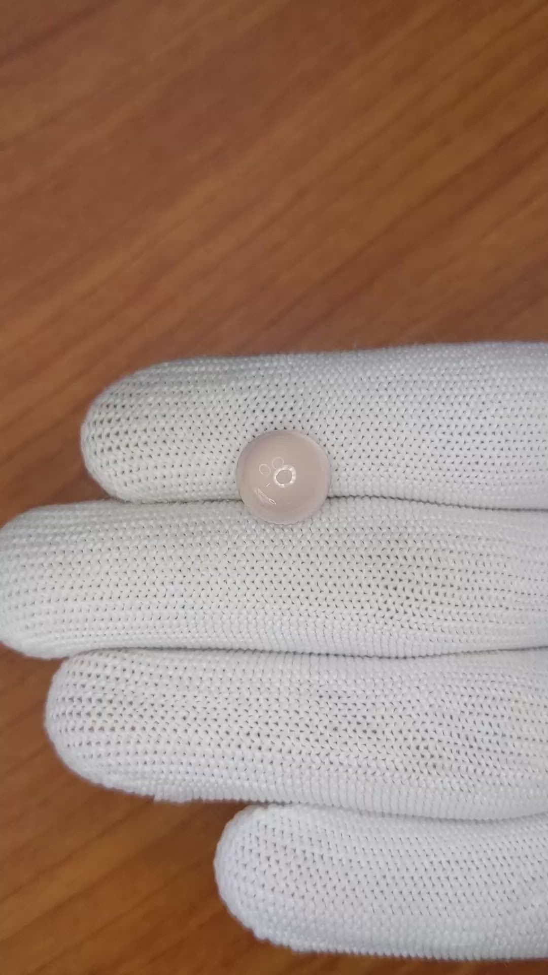 4.24 Ct. Cabochon Rose Quartz from Ceylon (Sri Lanka) Size Video