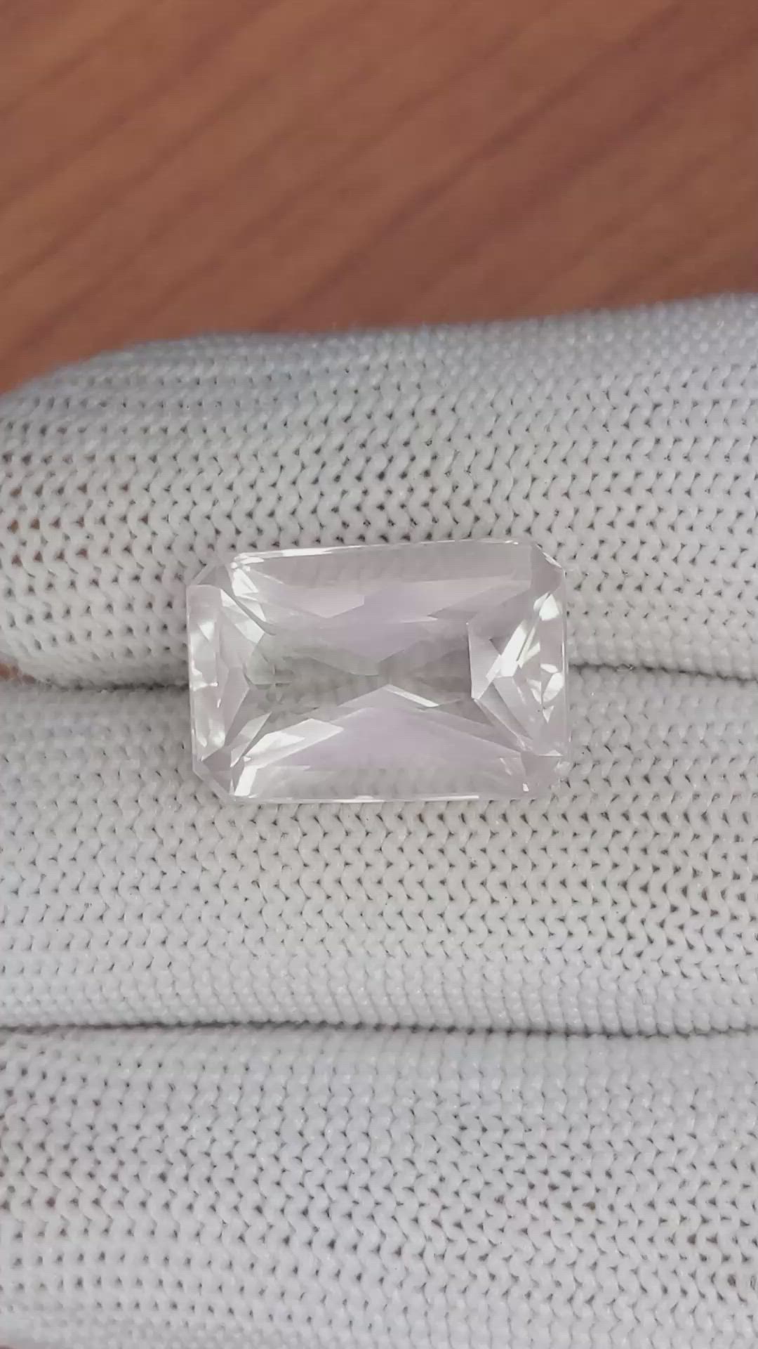 12.05 Ct. Rose Quartz from Ceylon (Sri Lanka) Size Video