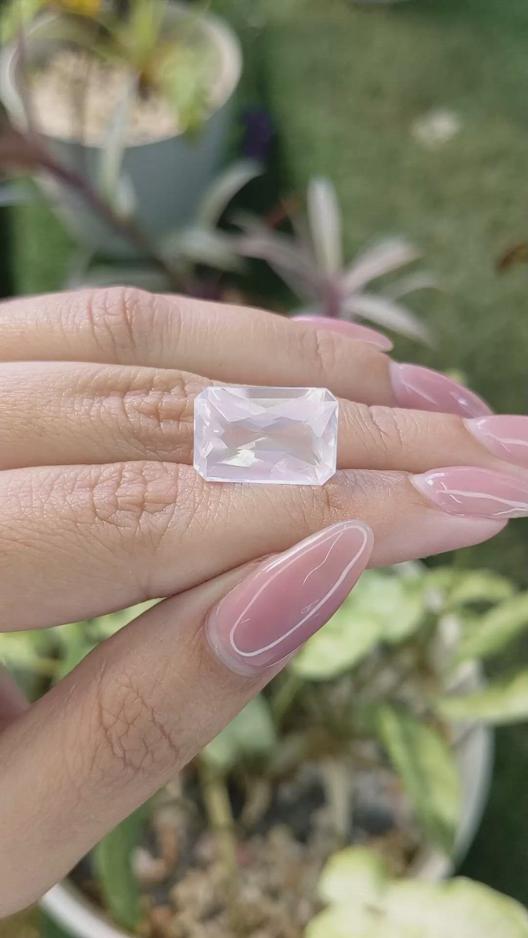 12.05 Ct. Rose Quartz from Ceylon (Sri Lanka) Size Video