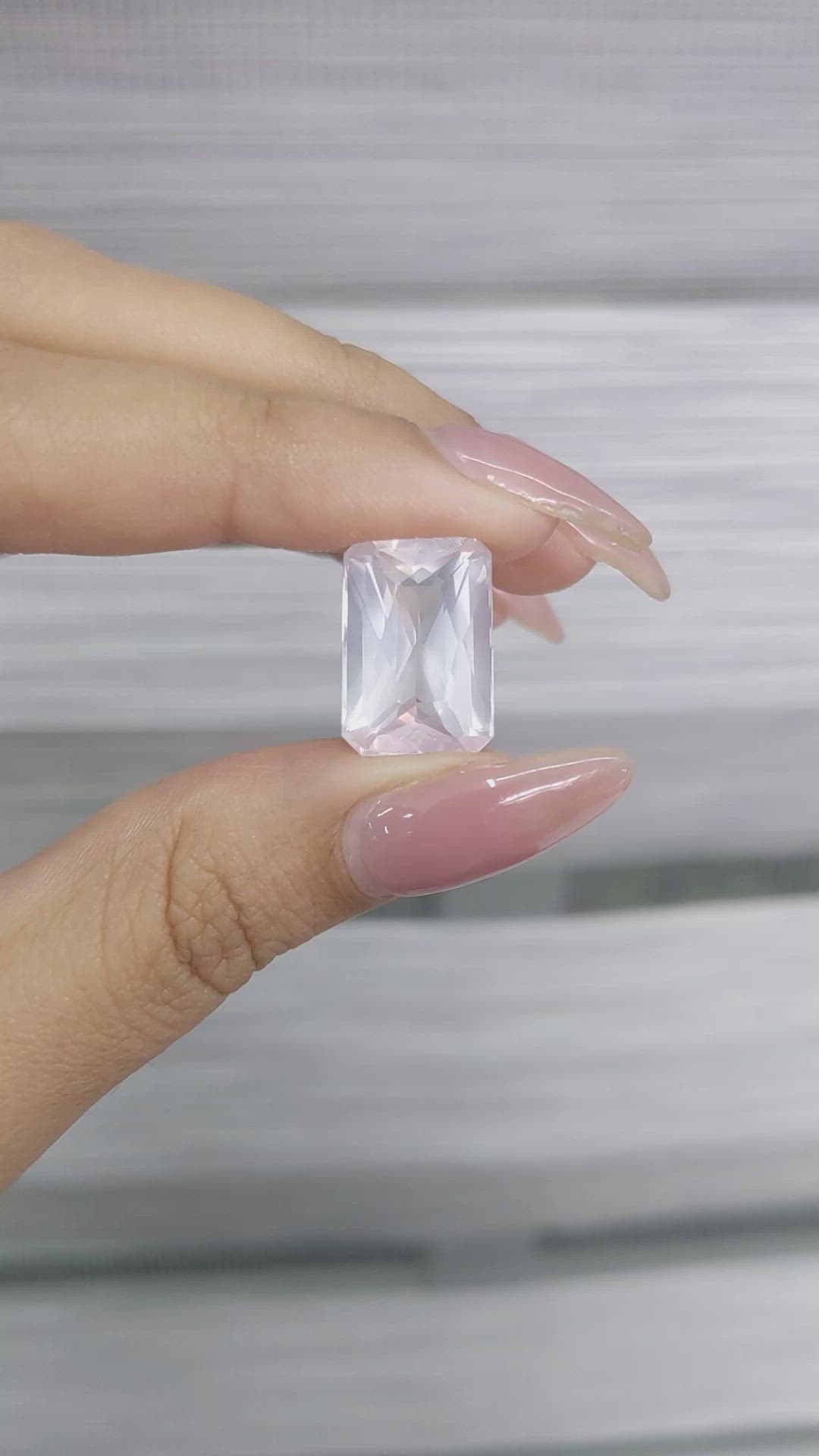12.05 Ct. Rose Quartz from Ceylon (Sri Lanka) Size Video