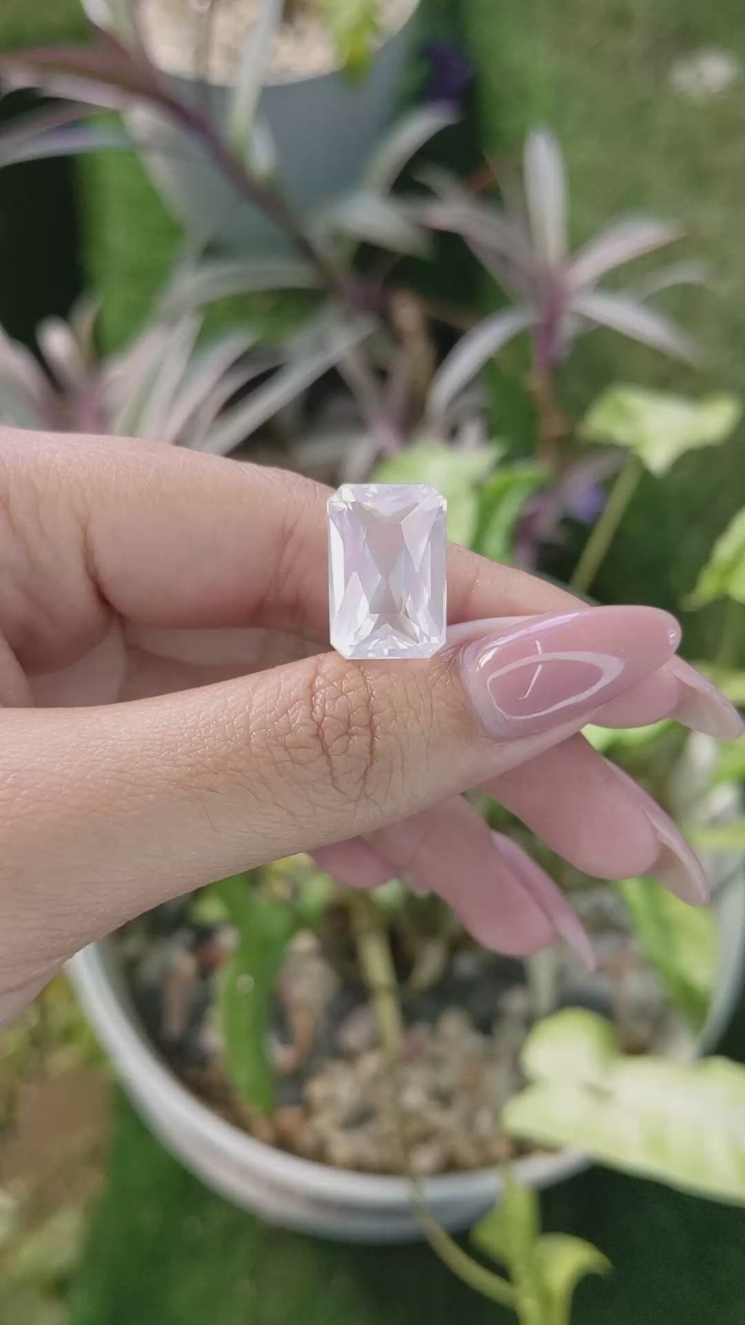 12.05 Ct. Rose Quartz from Ceylon (Sri Lanka) Size Video