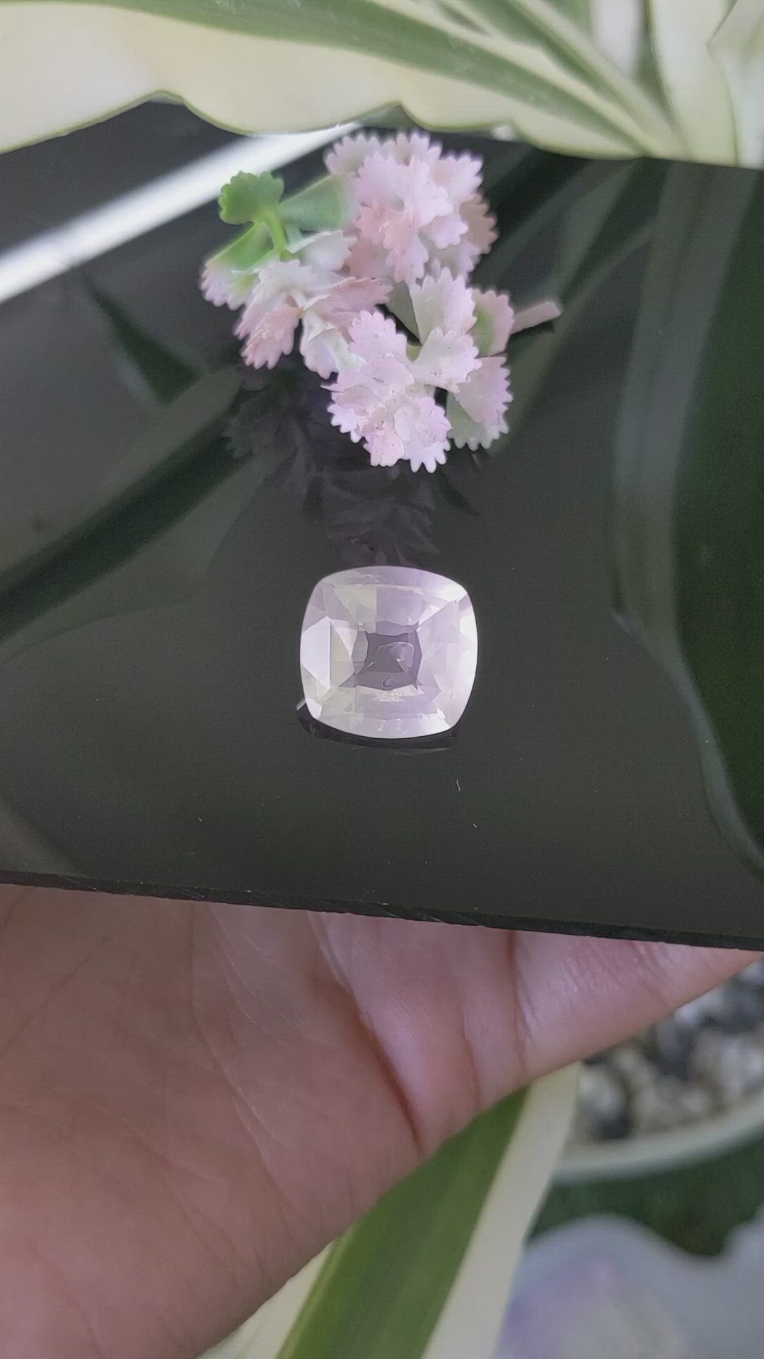 10.56 Ct. Rose Quartz from Ceylon (Sri Lanka) Size Video