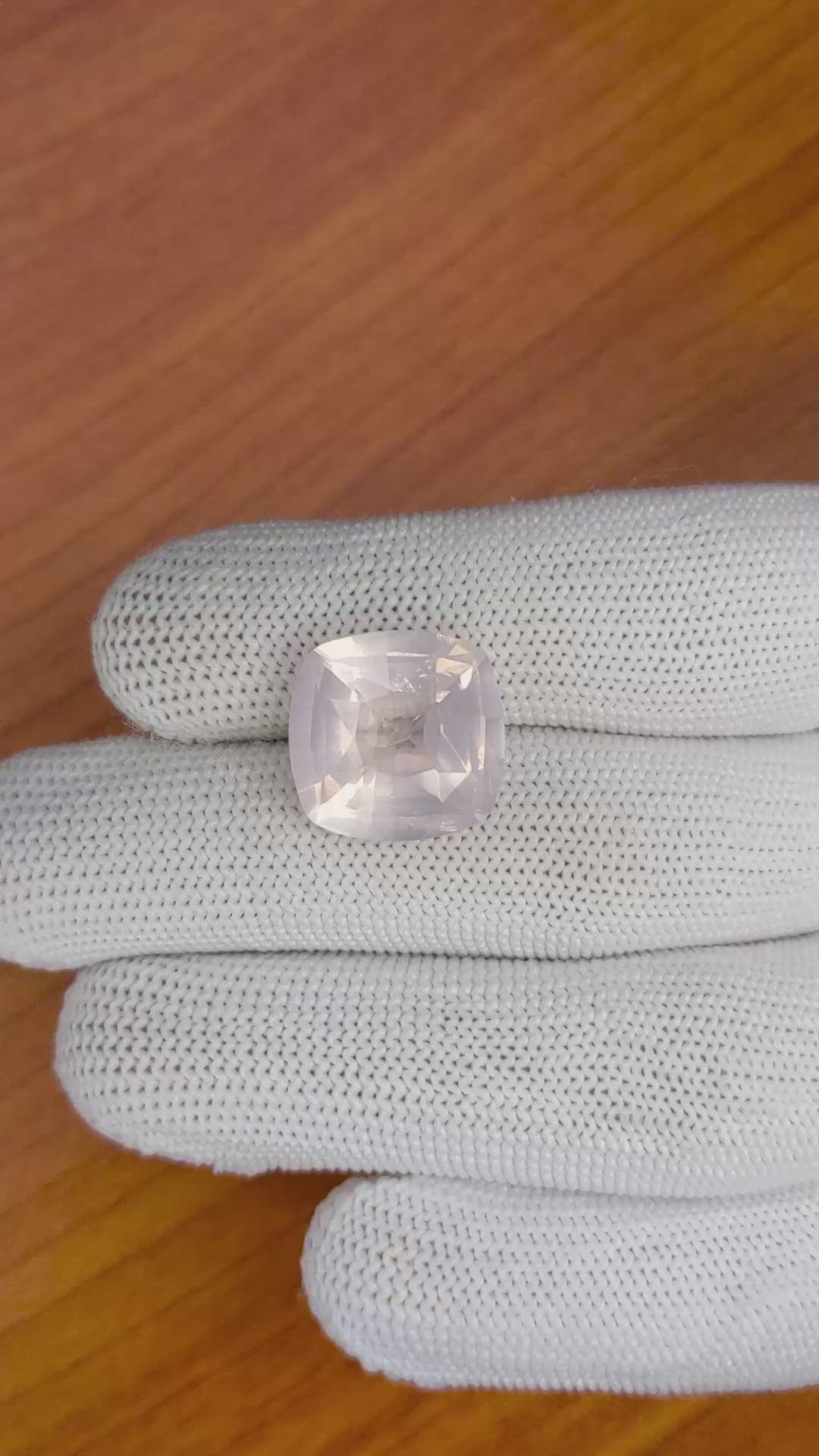 10.56 Ct. Rose Quartz from Ceylon (Sri Lanka) Size Video