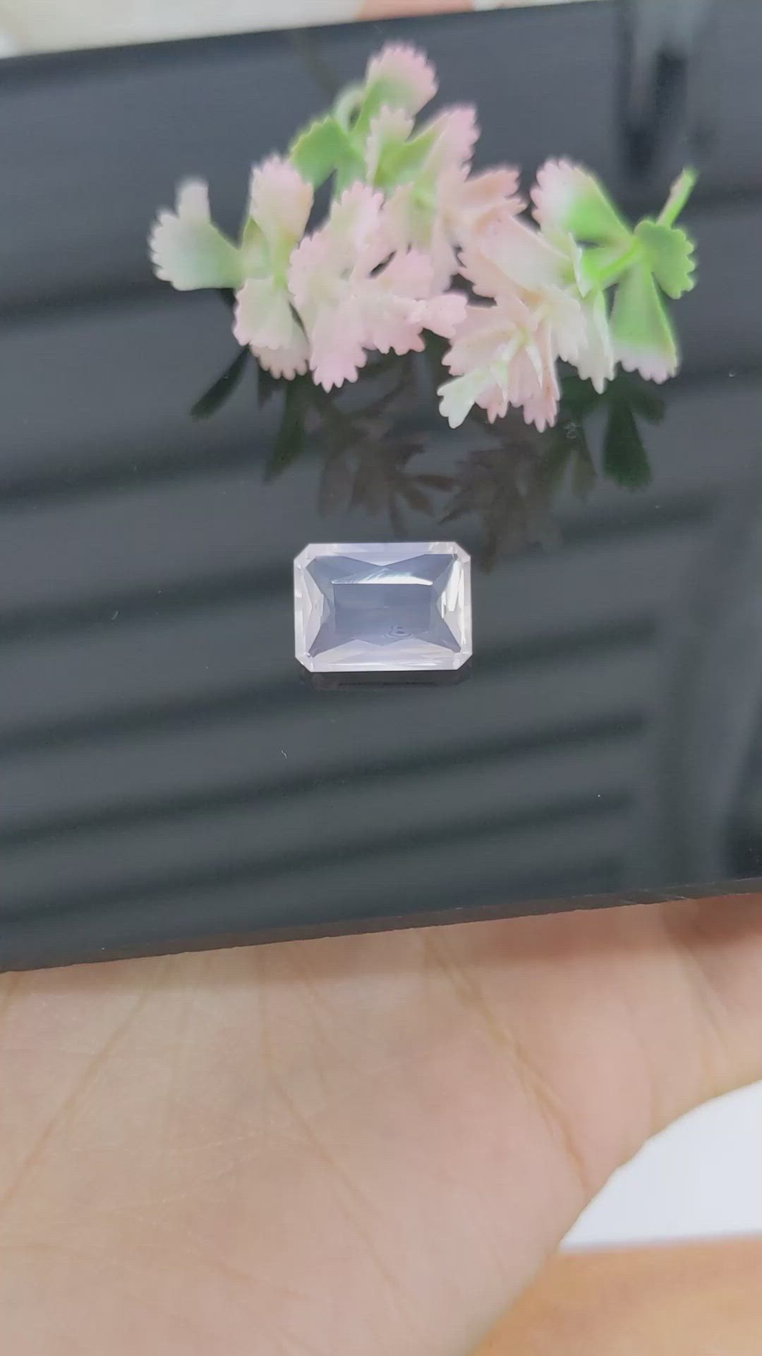 5.41 Ct. Rose Quartz from Ceylon (Sri Lanka) Size Video