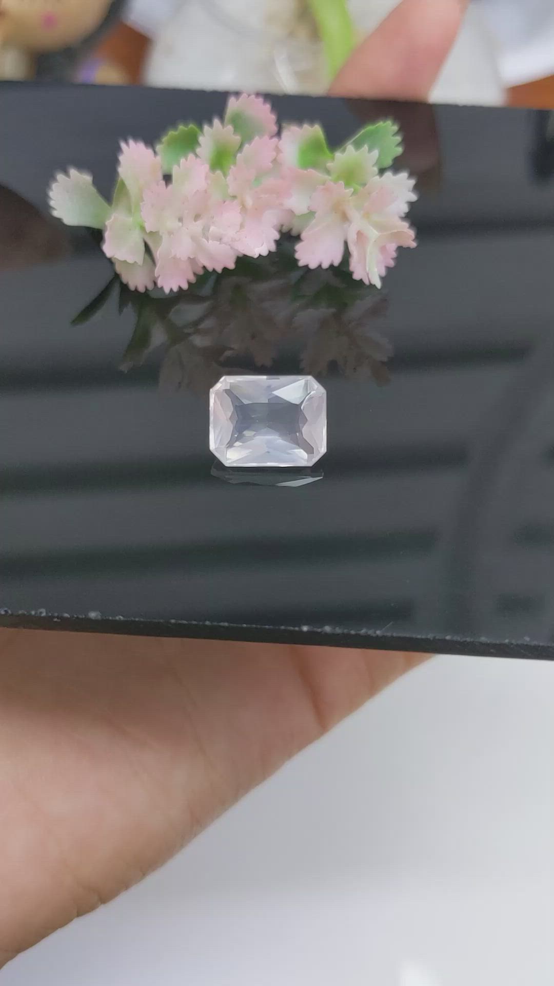 4.86 Ct. Rose Quartz from Ceylon (Sri Lanka) Size Video