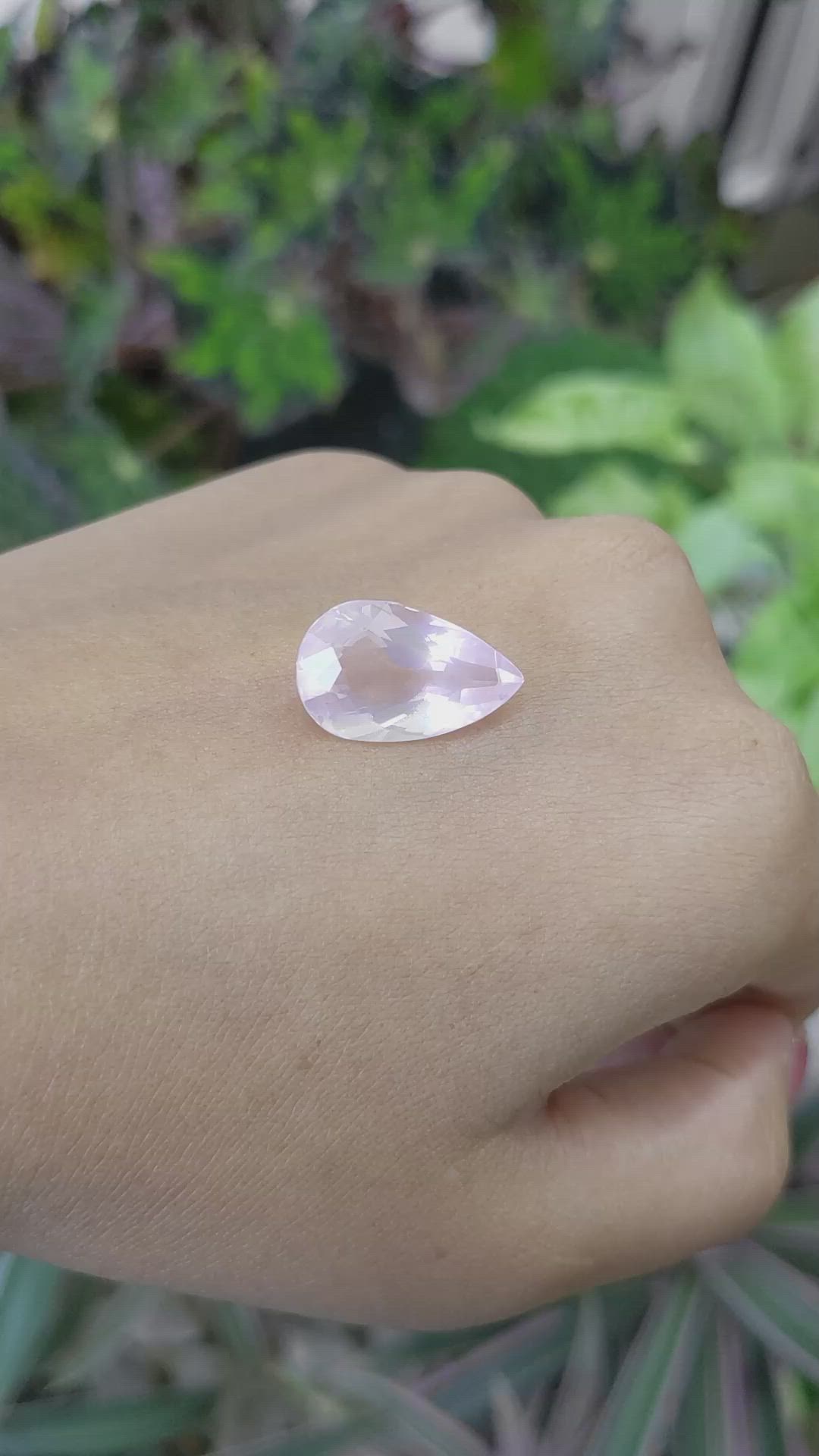 7.93 Ct. Rose Quartz from Ceylon (Sri Lanka) Size Video