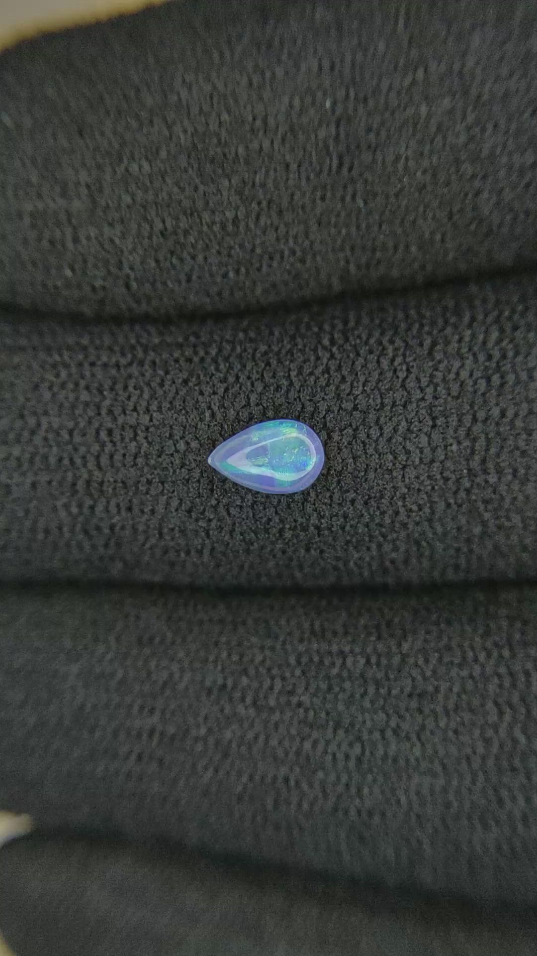 0.25 Ct. Cabochon White Opal from Mexico Size Video