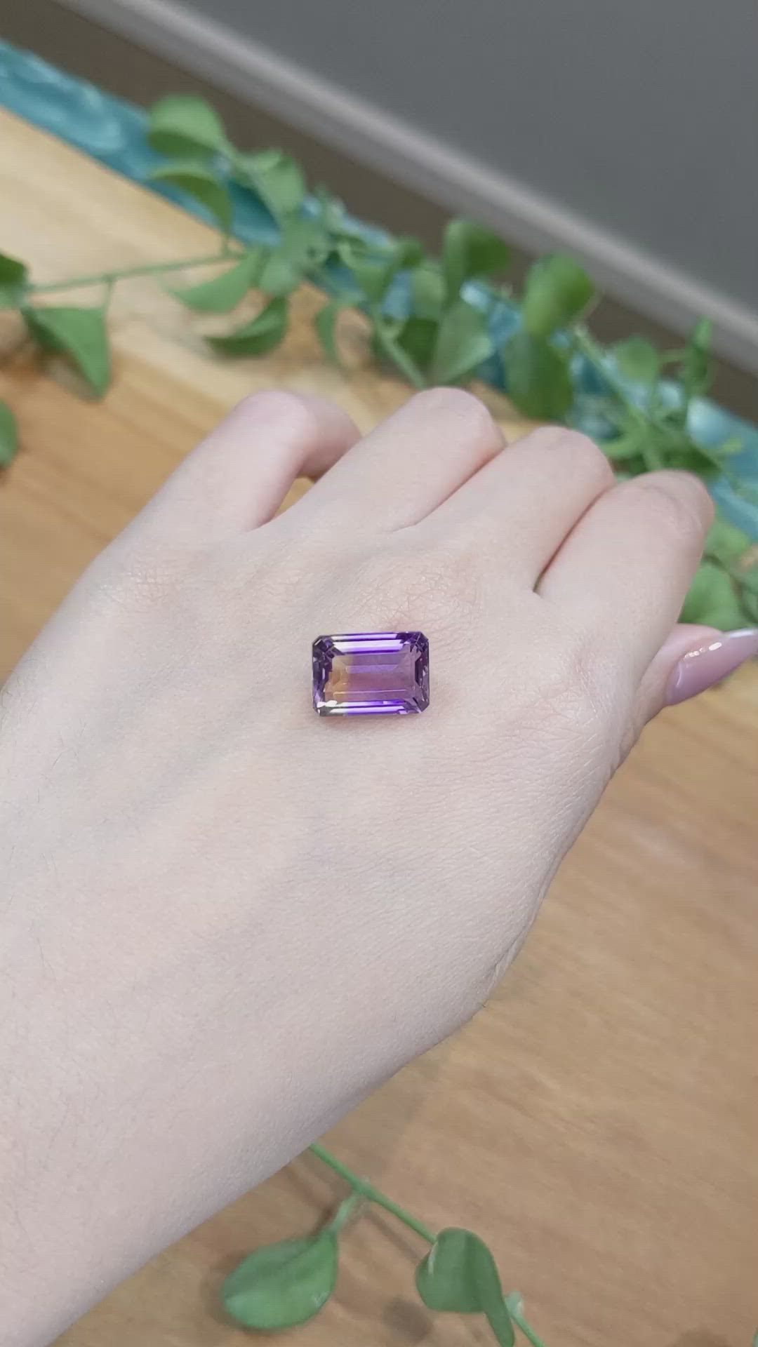 6.60 Ct. Ametrine from Brazil Size Video