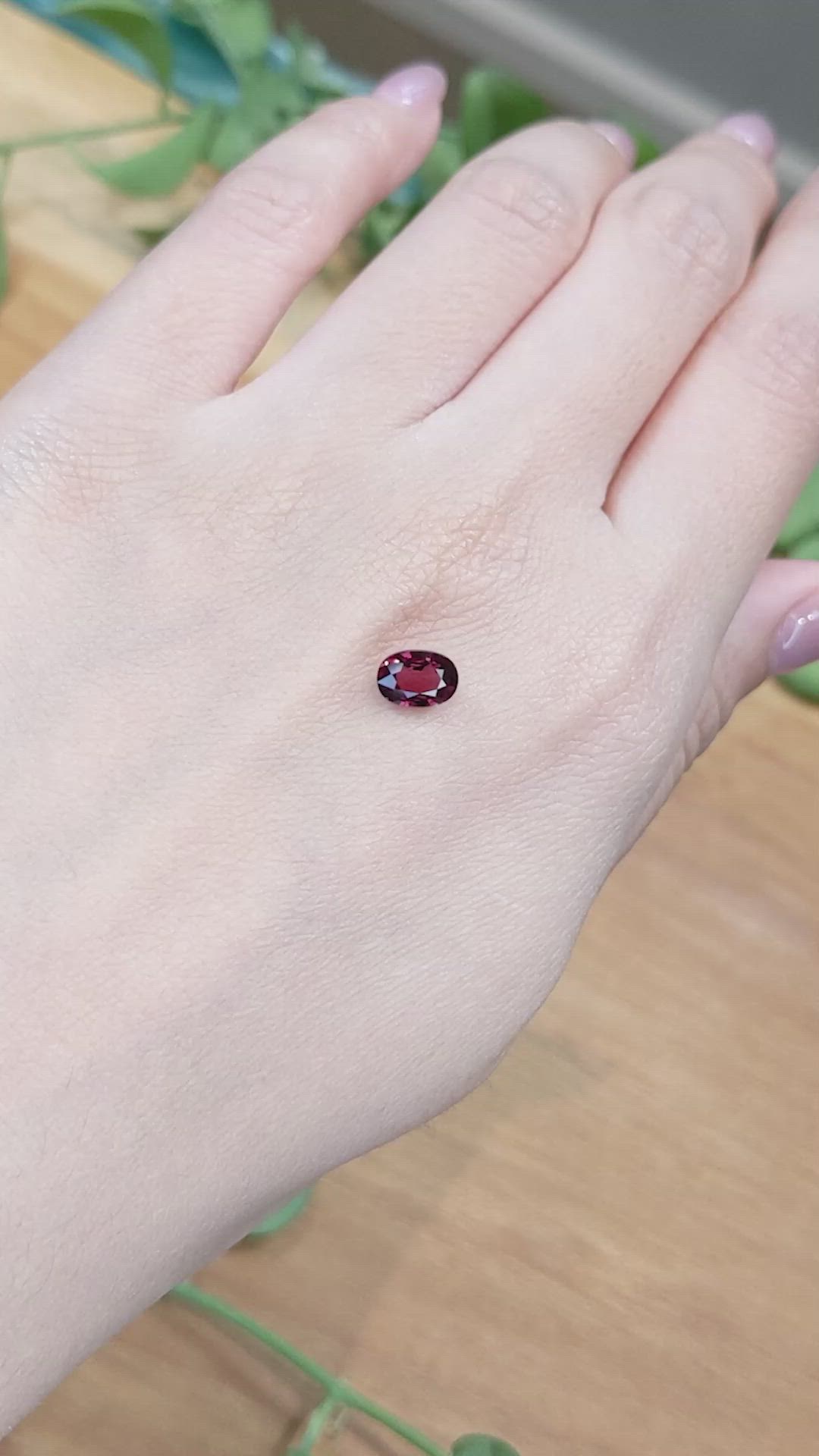 1.17 Ct. Garnet from Madagascar Size Video