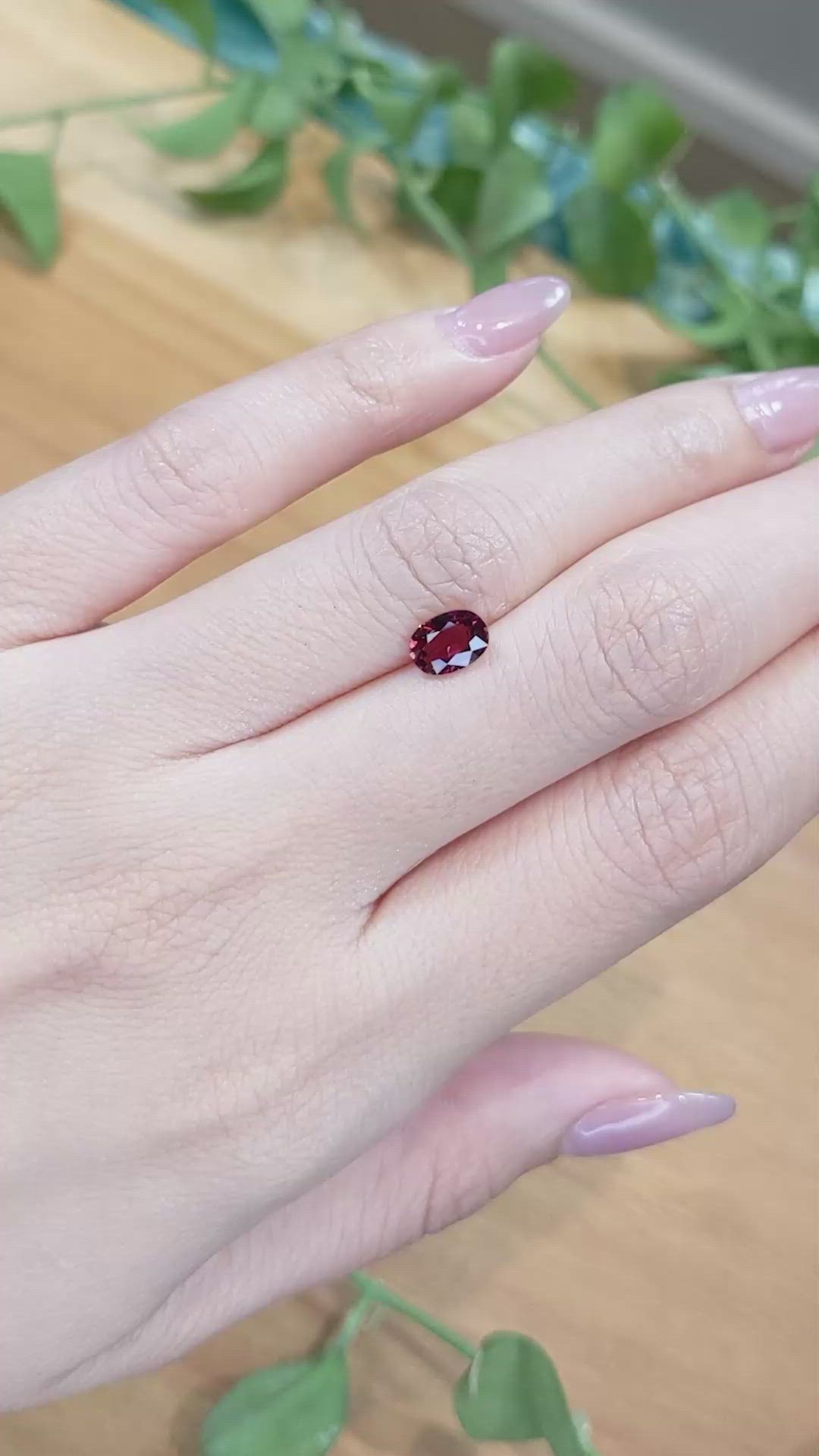 1.17 Ct. Garnet from Madagascar Size Video