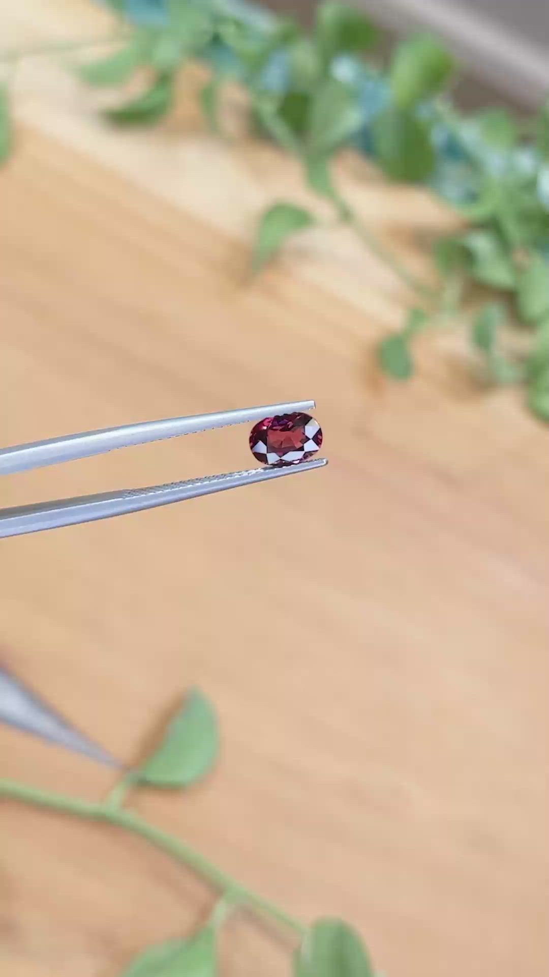 1.17 Ct. Garnet from Madagascar Size Video