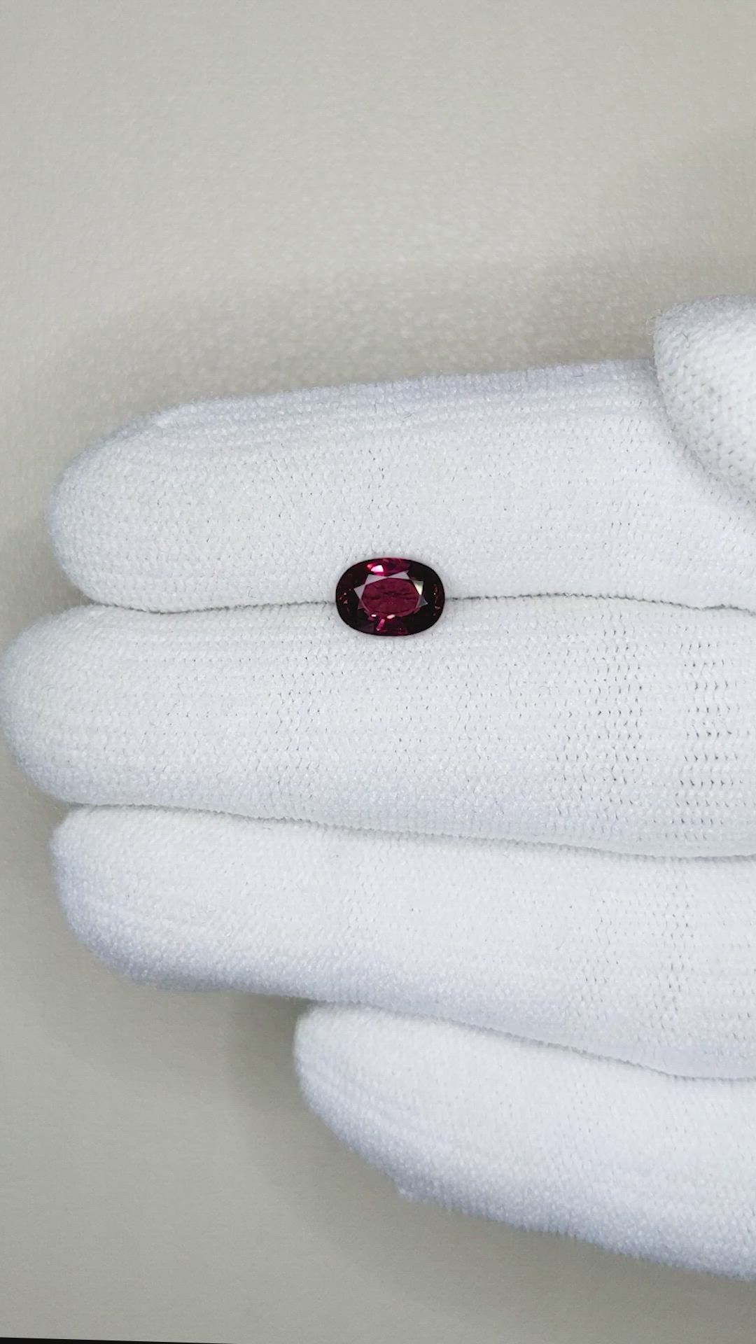 1.17 Ct. Garnet from Madagascar Size Video