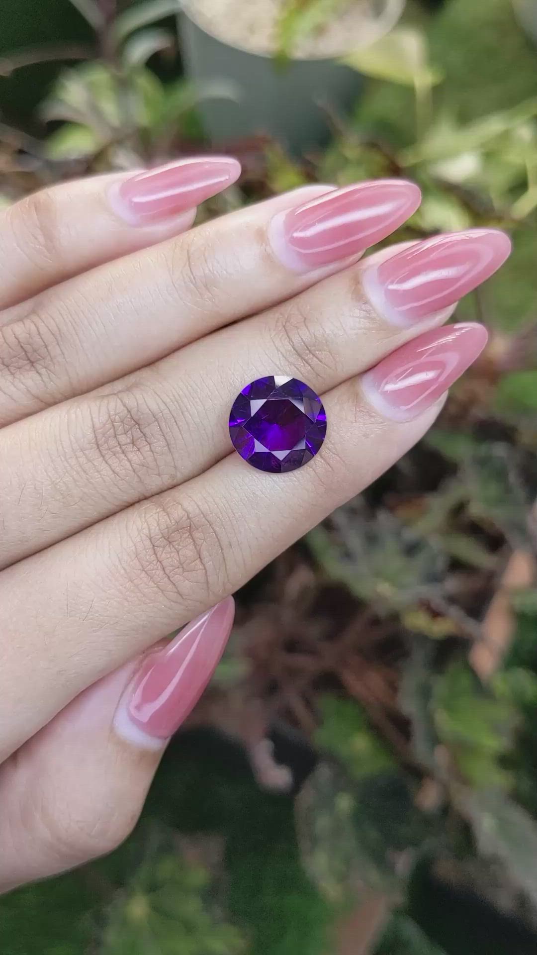5.34 Ct. Amethyst from Ceylon (Sri Lanka) Size Video