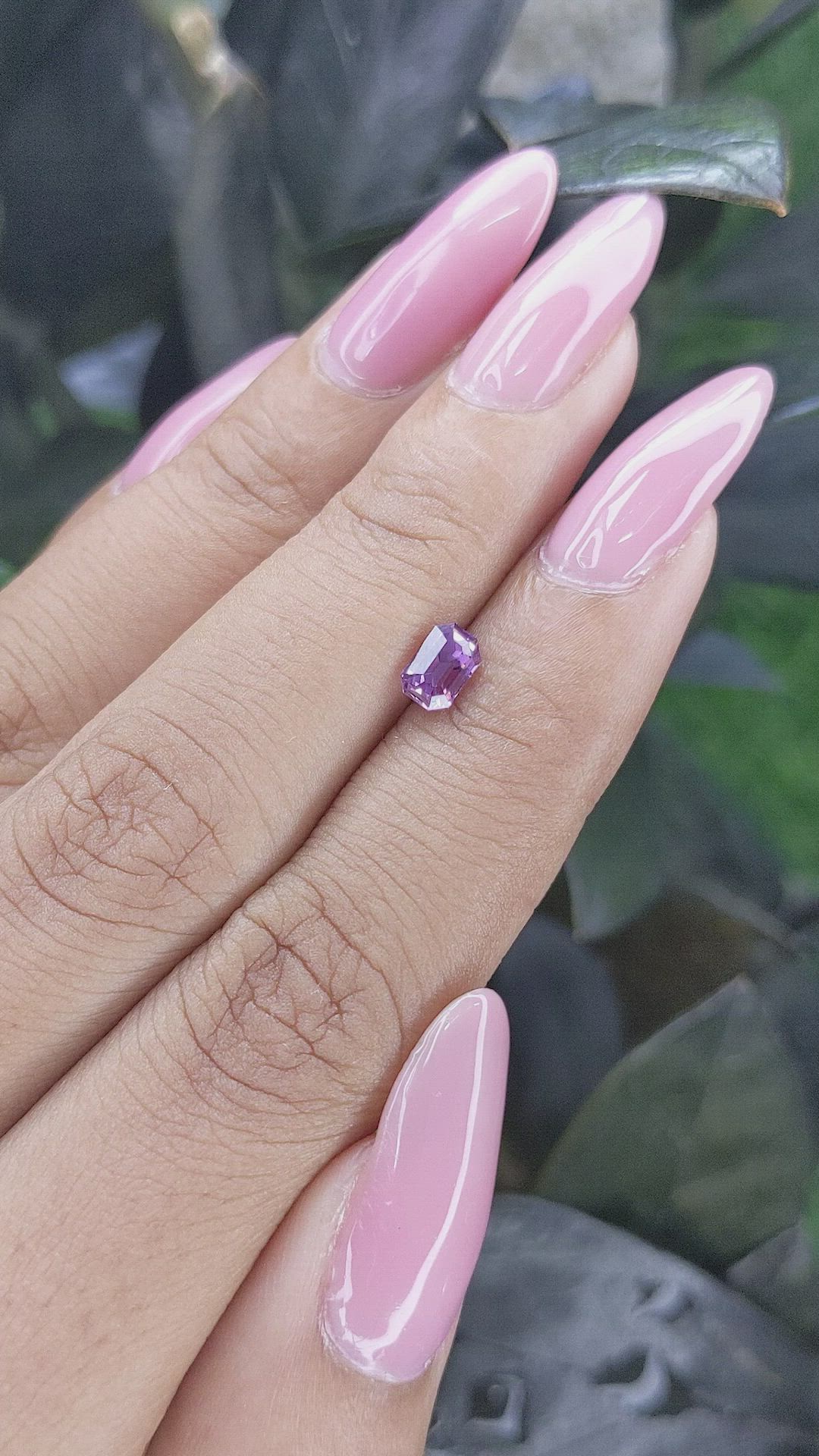 0.66 Ct. Spinel from Tanzania Size Video