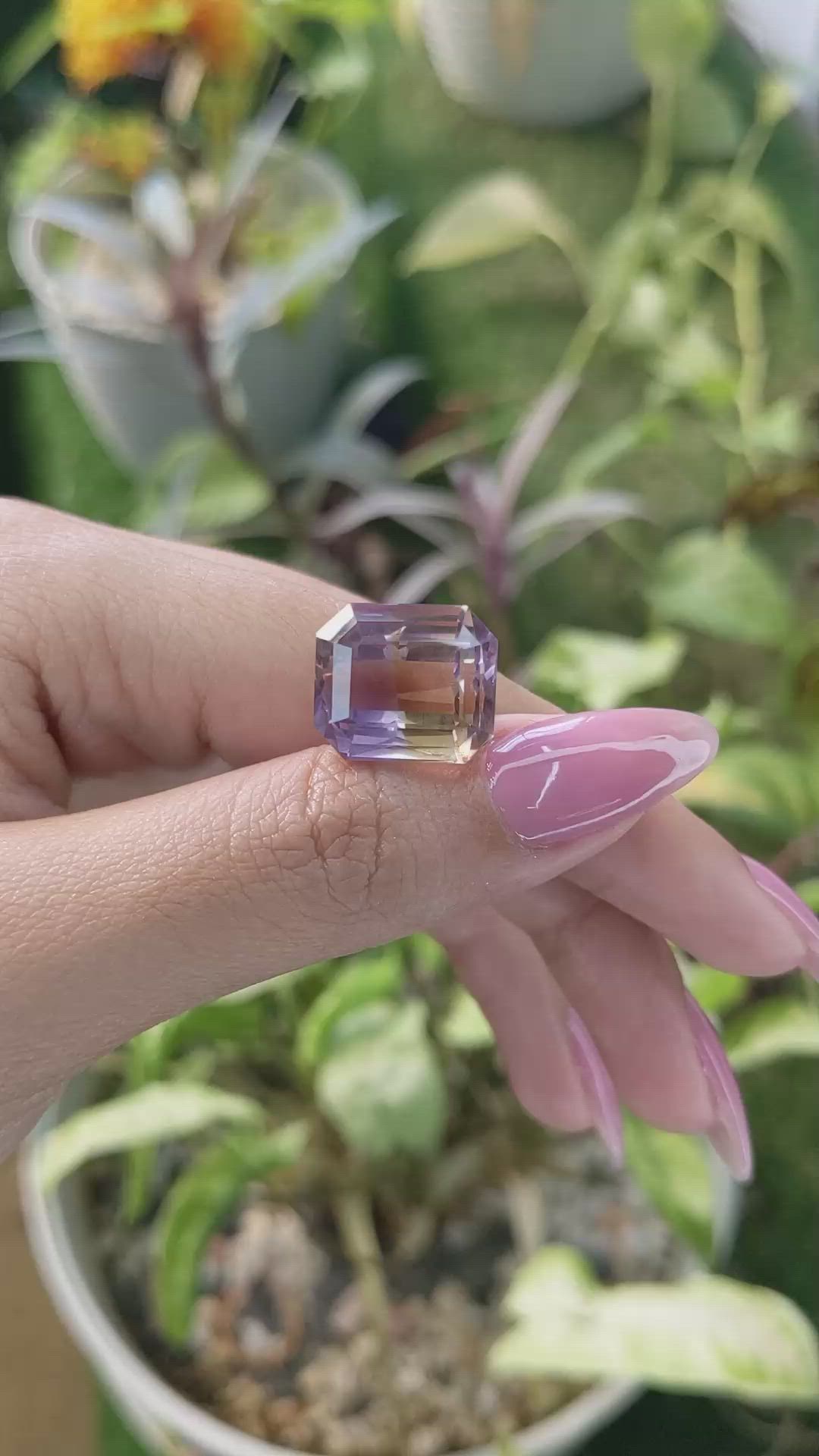 16.76 Ct. Ametrine from Ceylon (Sri Lanka) Size Video