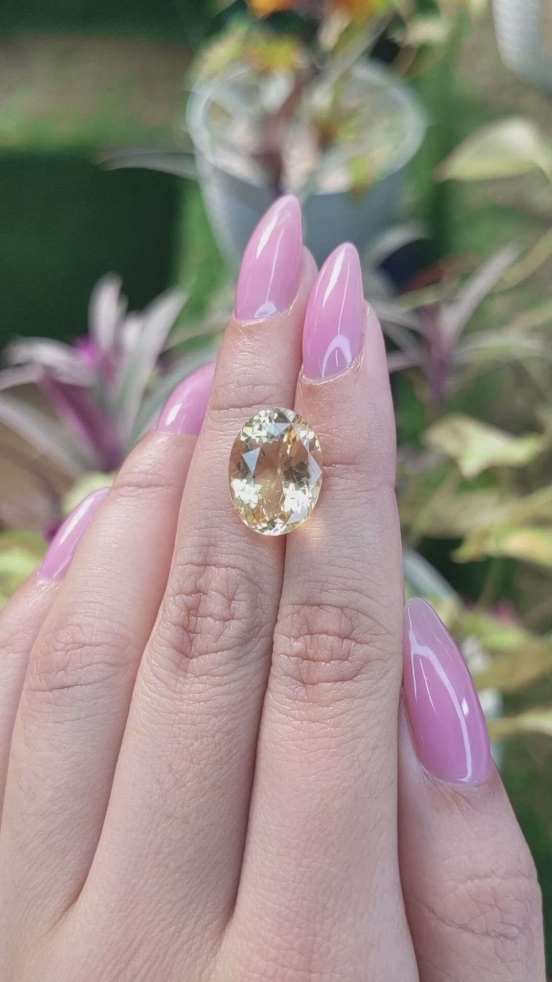 7.32 Ct. Citrine from Ceylon (Sri Lanka) Size Video