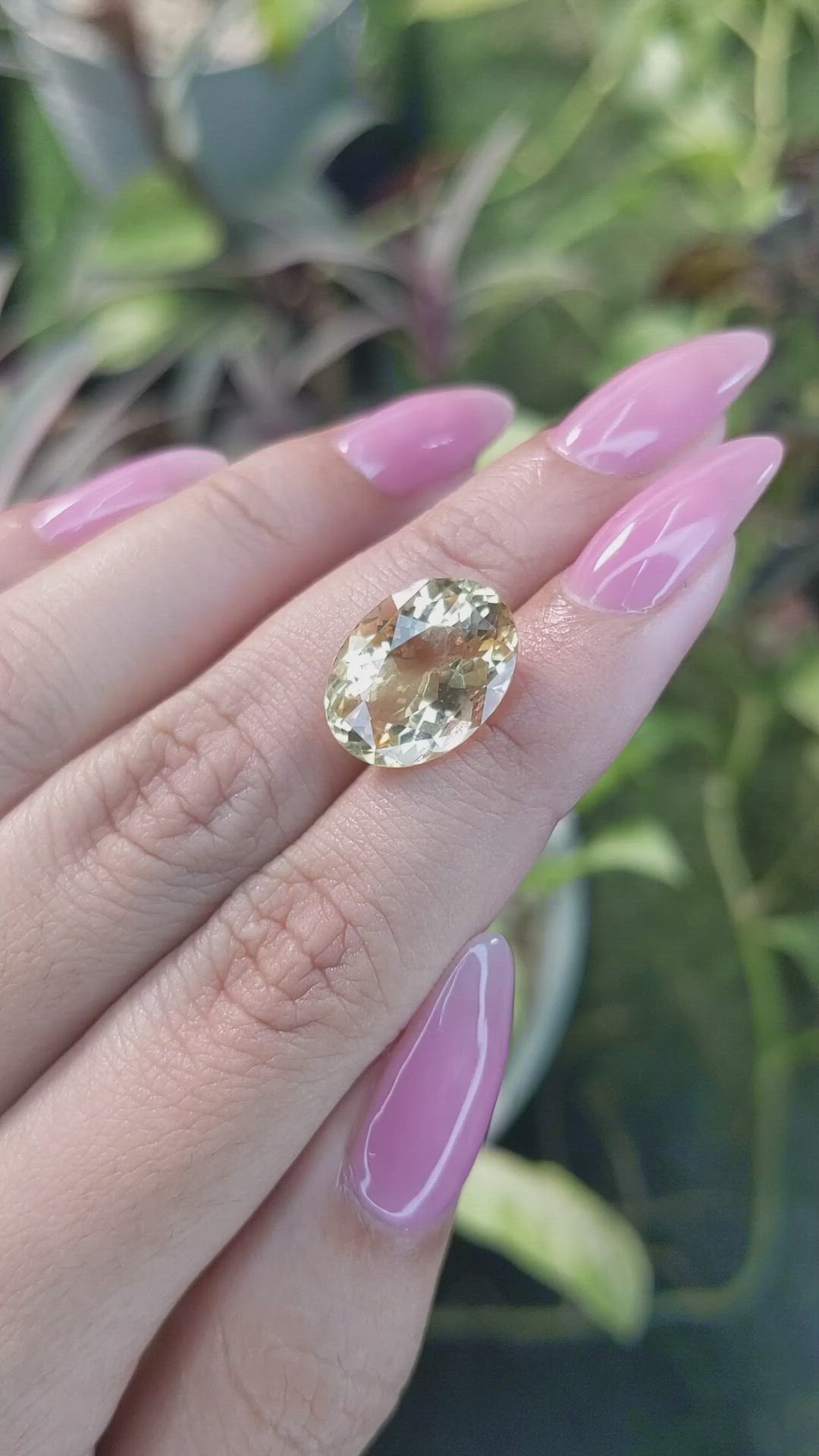 7.32 Ct. Citrine from Ceylon (Sri Lanka) Size Video