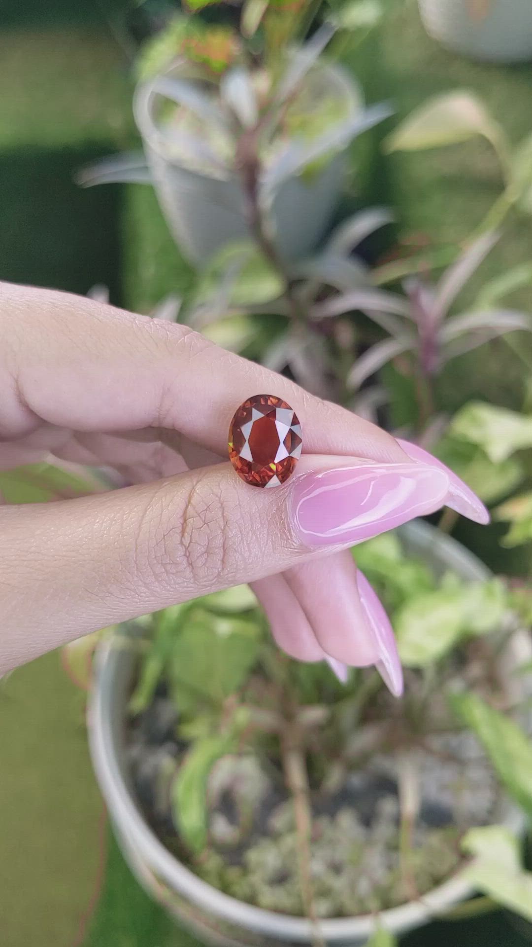 6.39 Ct. Citrine from Ceylon (Sri Lanka) Size Video