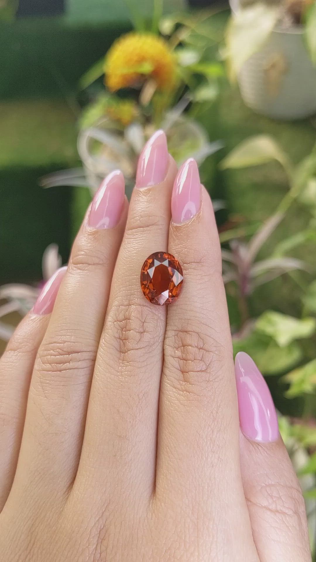 6.39 Ct. Citrine from Ceylon (Sri Lanka) Size Video