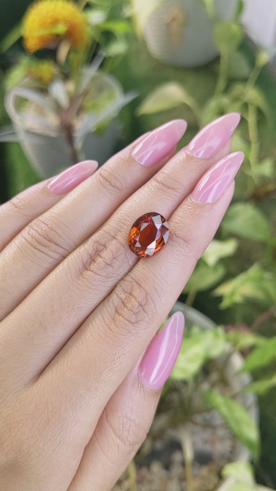 6.39 Ct. Citrine from Ceylon (Sri Lanka) Size Video