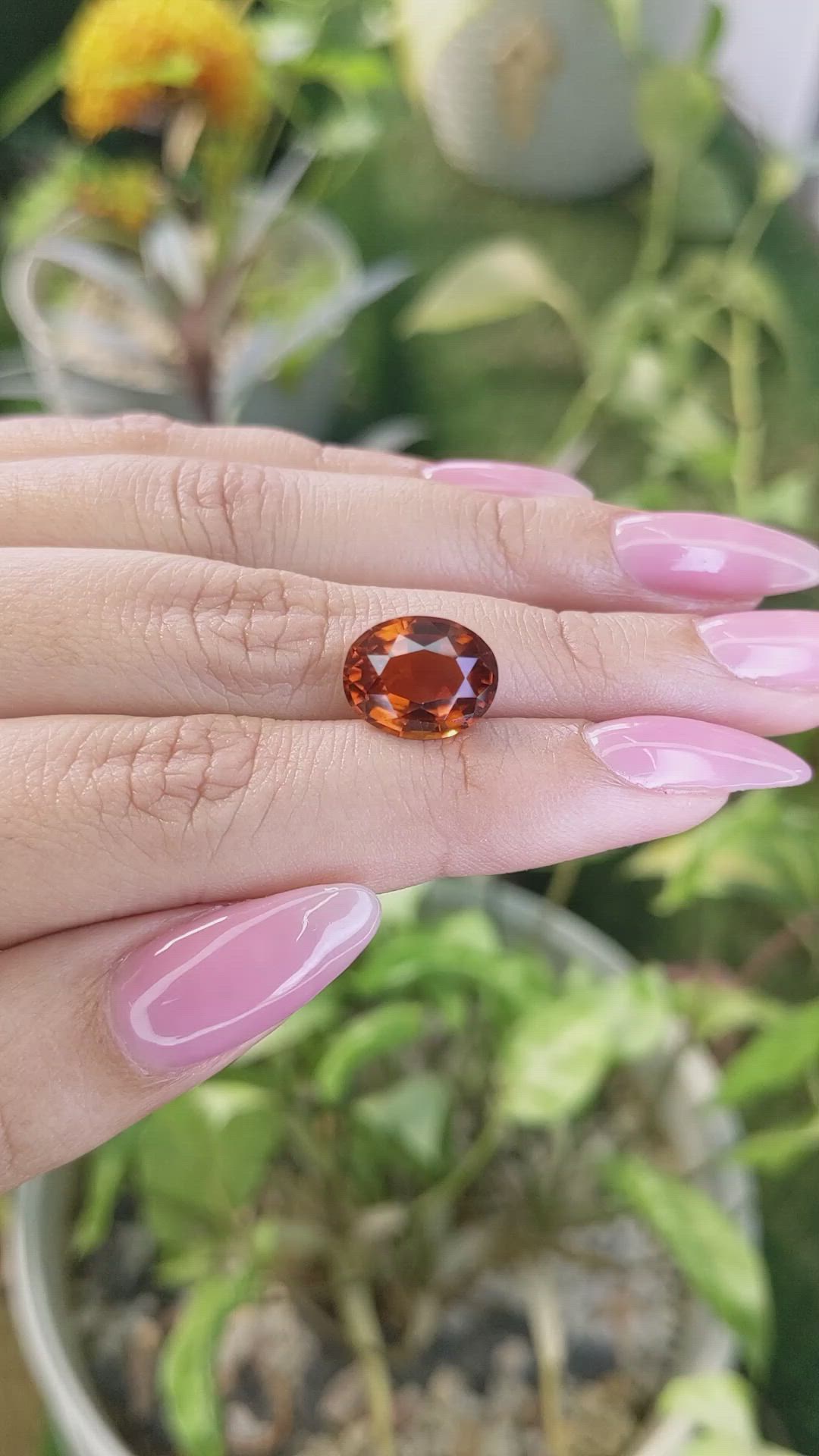 6.39 Ct. Citrine from Ceylon (Sri Lanka) Size Video