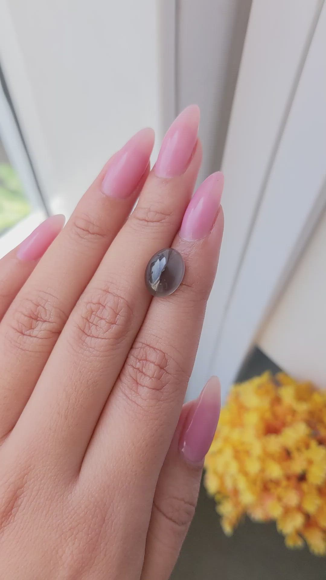 5.46 Ct. Cabochon Sphalerite from Mexico Size Video