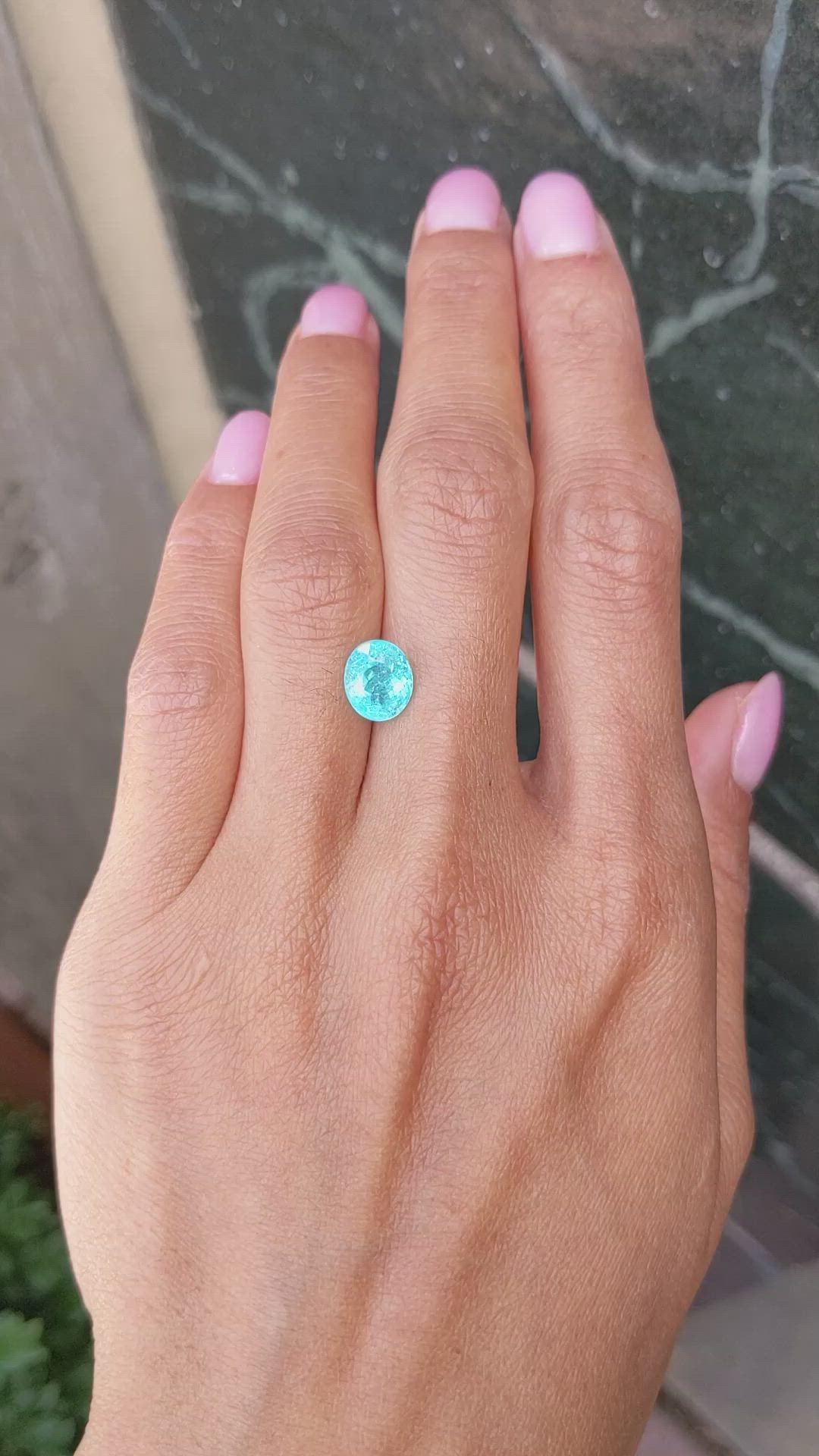 2.28 Ct. Paraiba Tourmaline from Mozambique Size Video