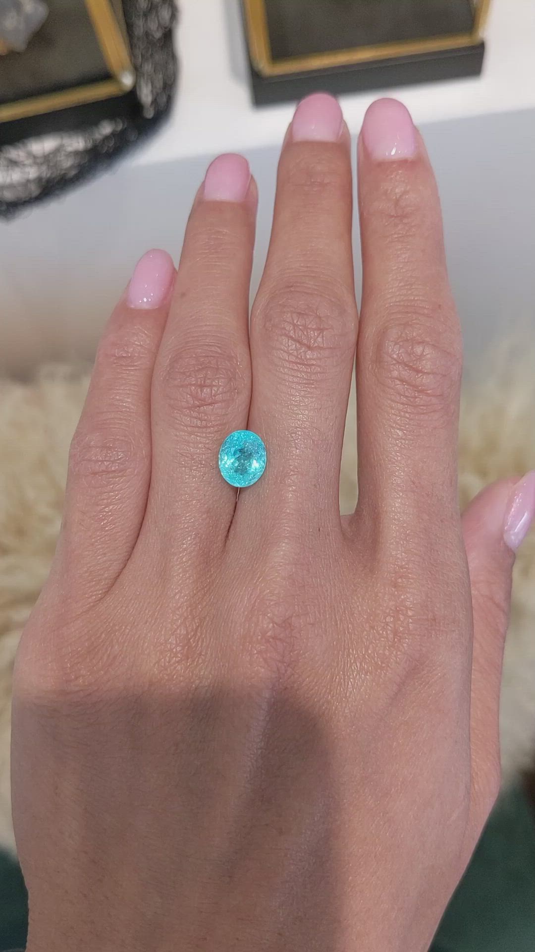 2.28 Ct. Paraiba Tourmaline from Mozambique Size Video
