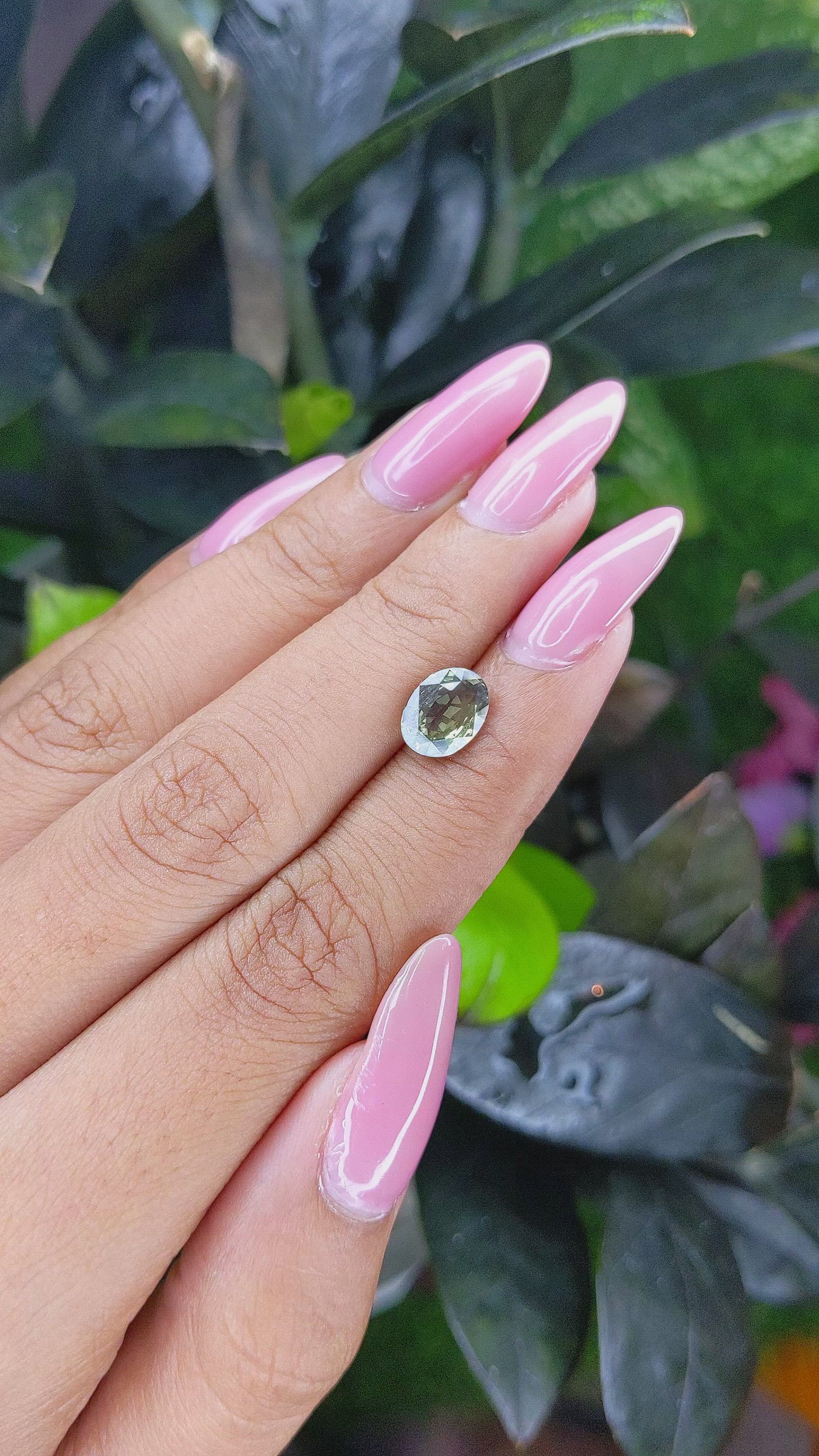 2.09 Ct. Alexandrite from Ceylon (Sri Lanka) Size Video