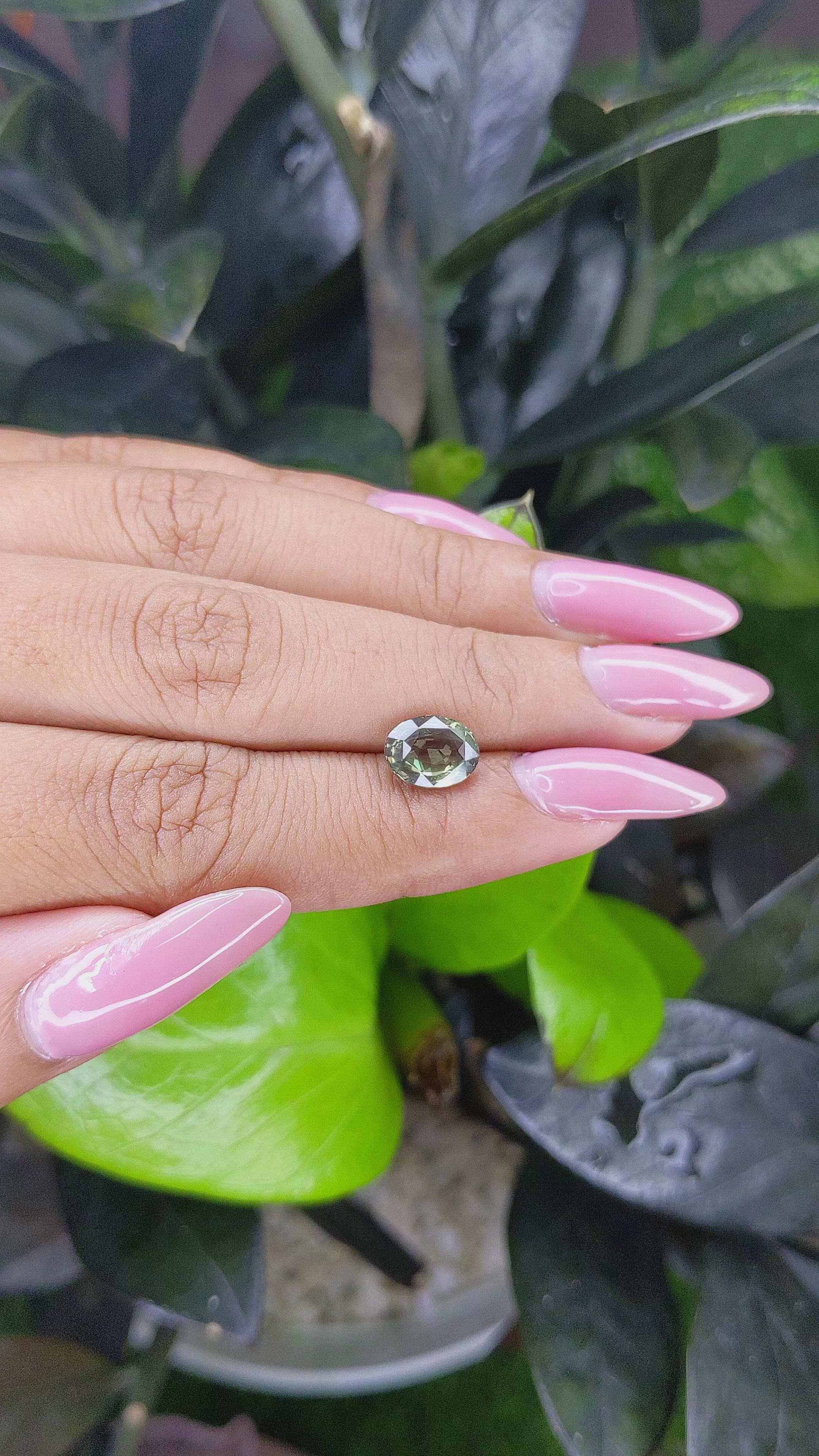 2.09 Ct. Alexandrite from Ceylon (Sri Lanka) Size Video