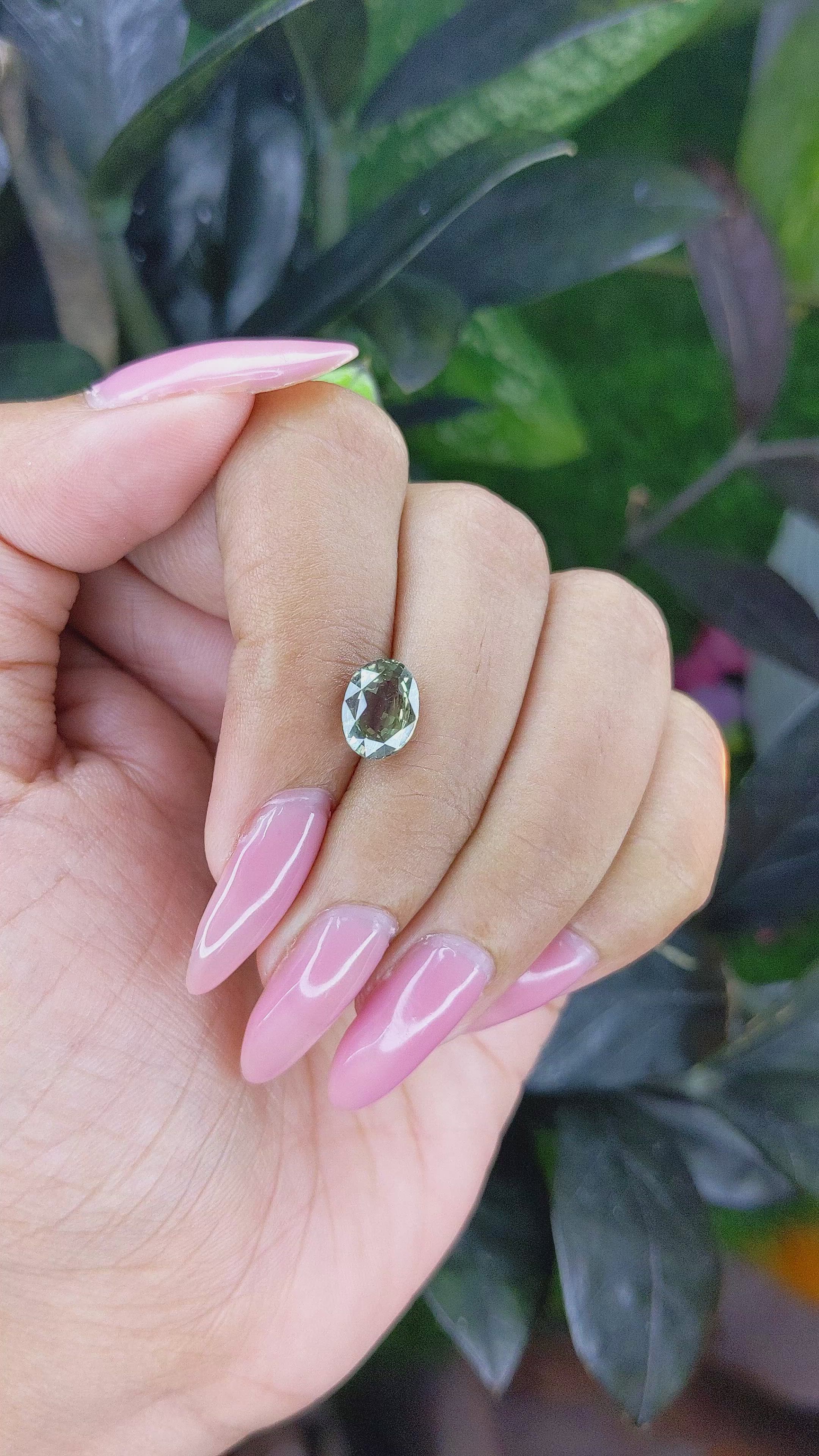 2.09 Ct. Alexandrite from Ceylon (Sri Lanka) Size Video