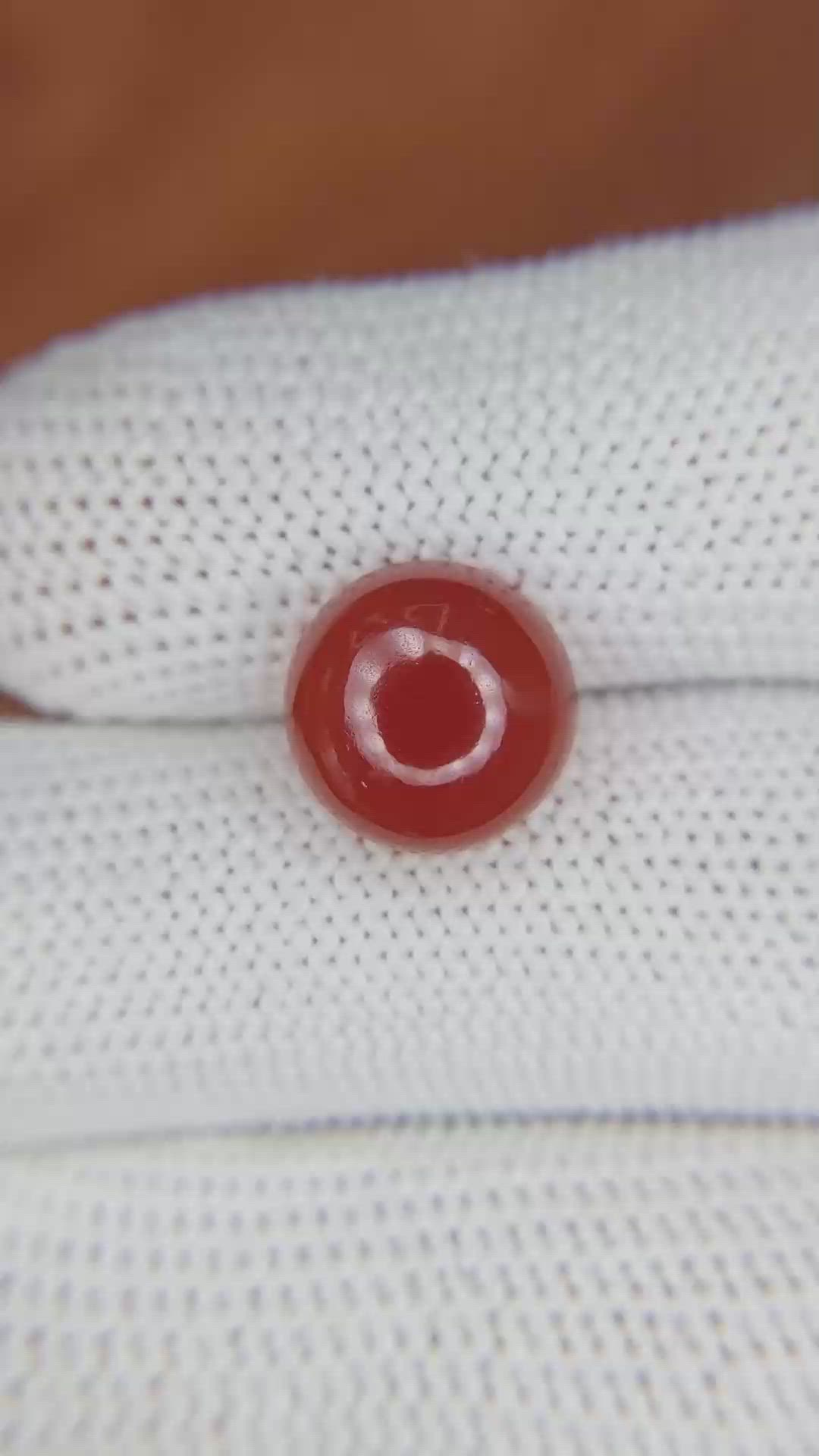 4.76 Ct. Cabochon Carnelian from Brazil Size Video