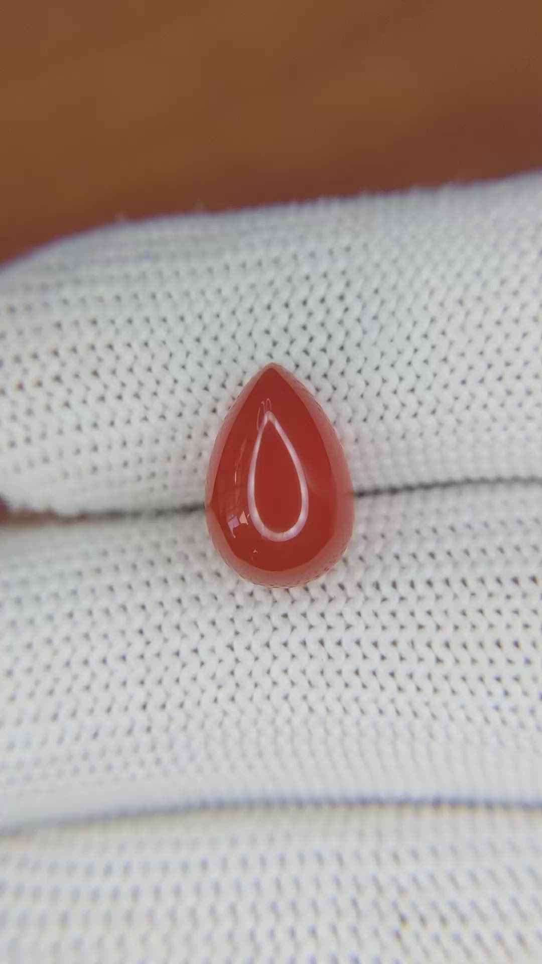 4.27 Ct. Cabochon Carnelian from Brazil Size Video
