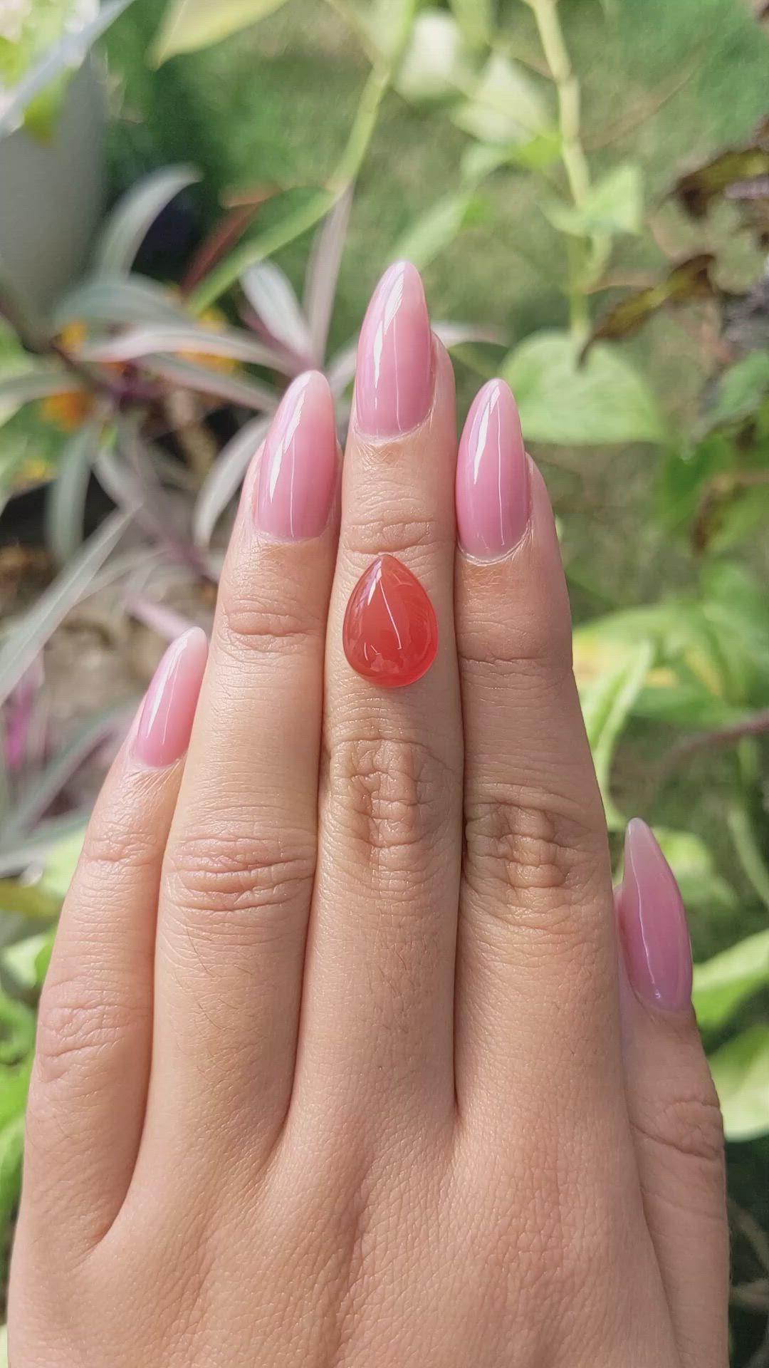 6.23 Ct. Cabochon Carnelian from Brazil Size Video