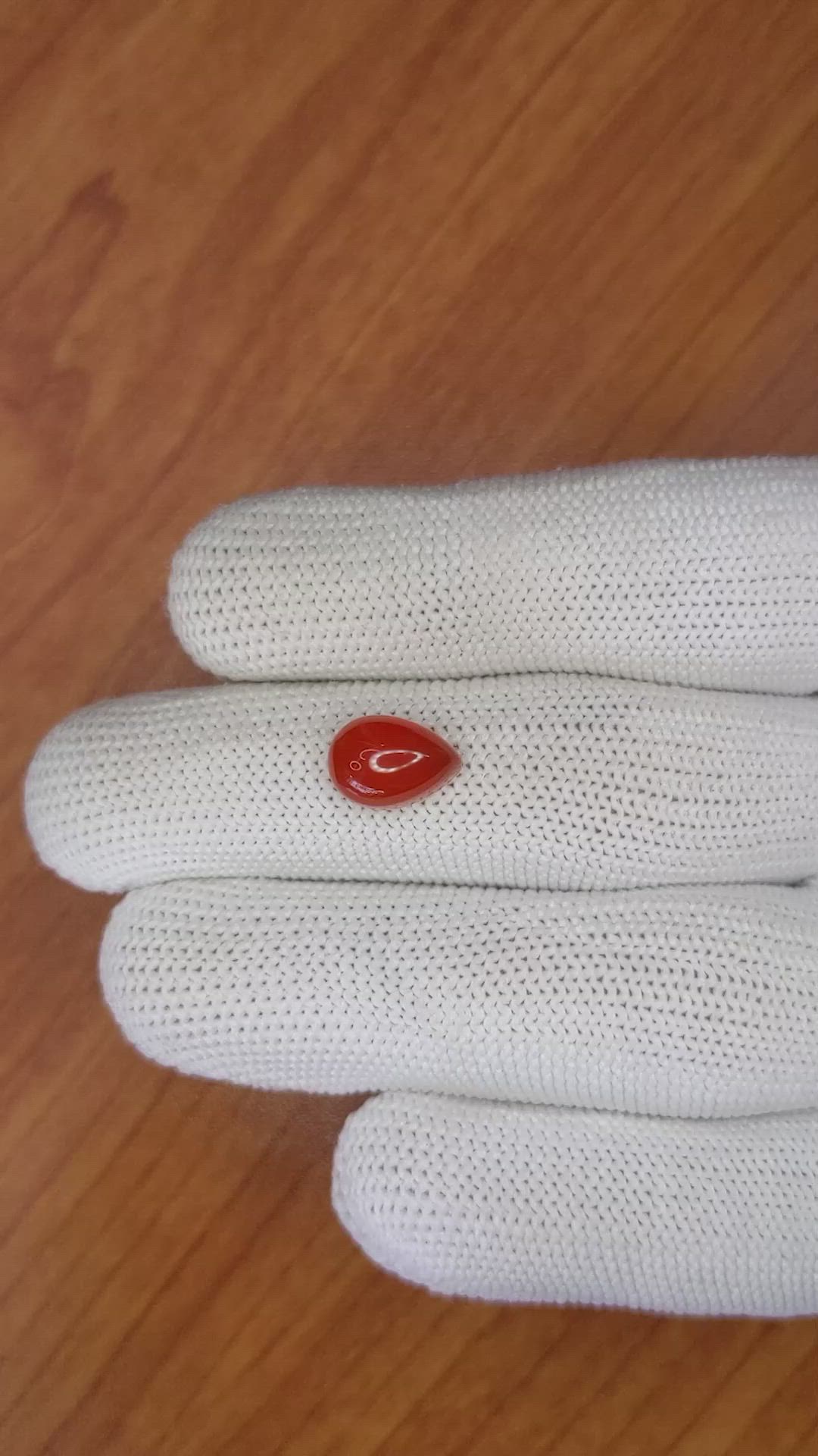 3.04 Ct. Cabochon Carnelian from Brazil Size Video