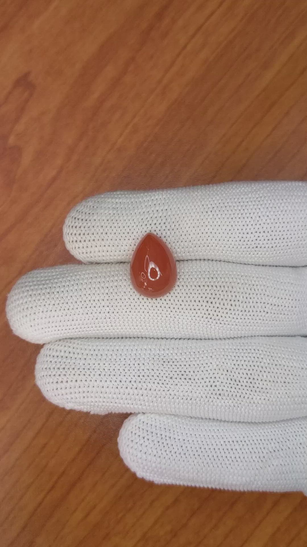 5.63 Ct. Cabochon Carnelian from Brazil Size Video