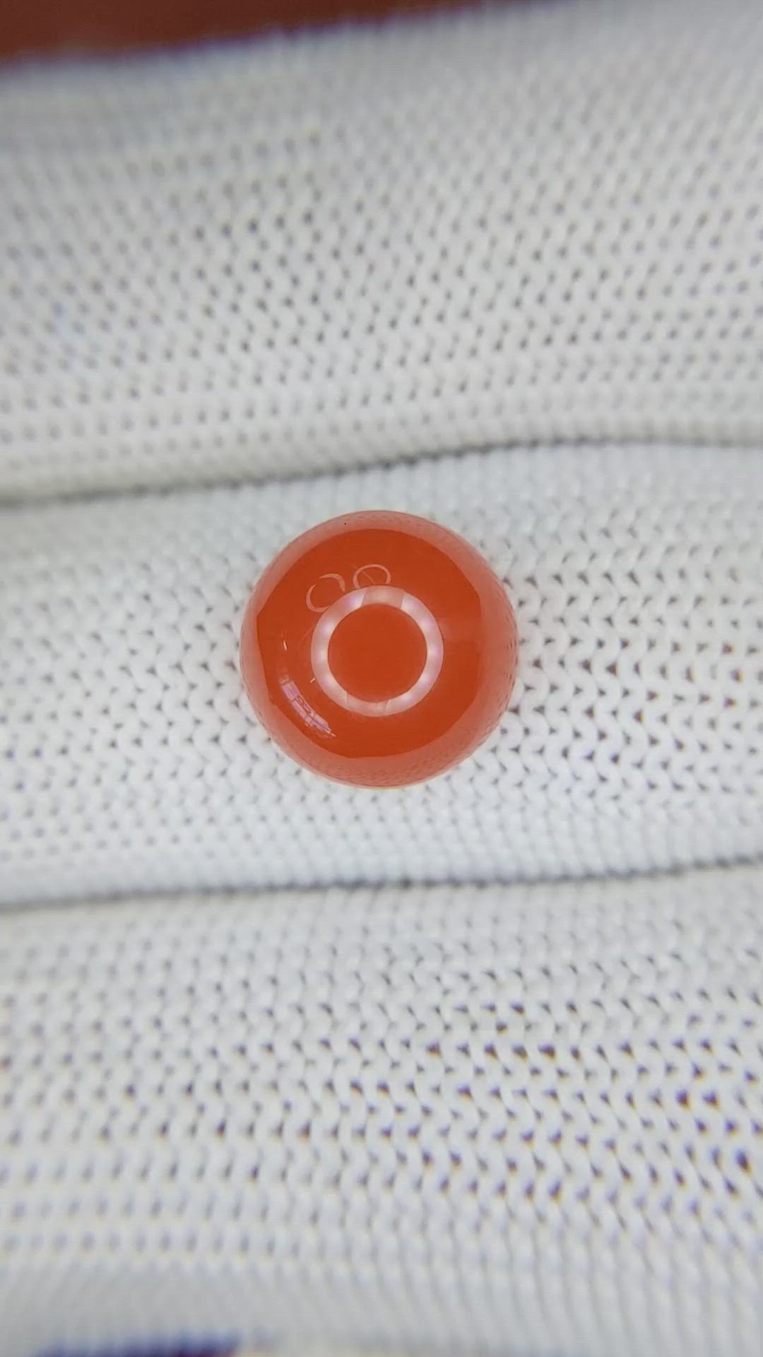 4.29 Ct. Cabochon Carnelian from Brazil Size Video