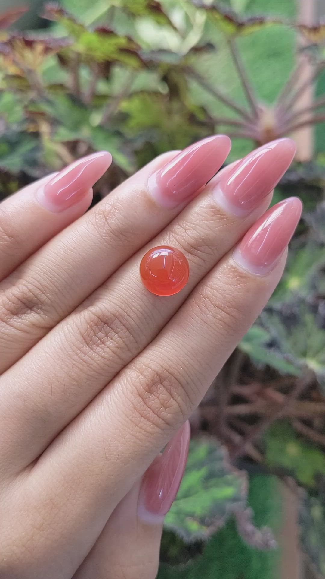 4.29 Ct. Cabochon Carnelian from Brazil Size Video