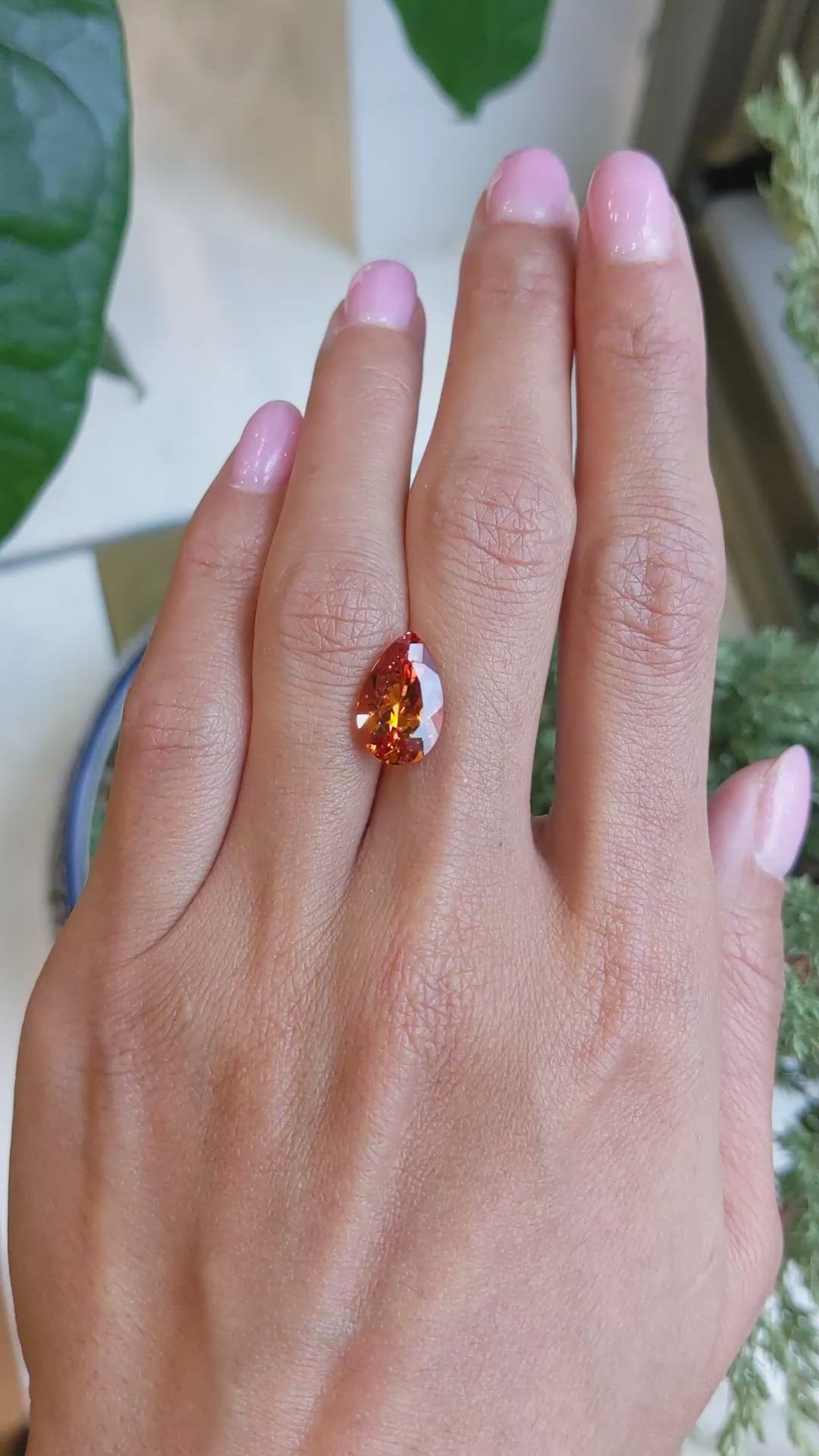 5.12 Ct. Spessartite Garnet from Madagascar Size Video