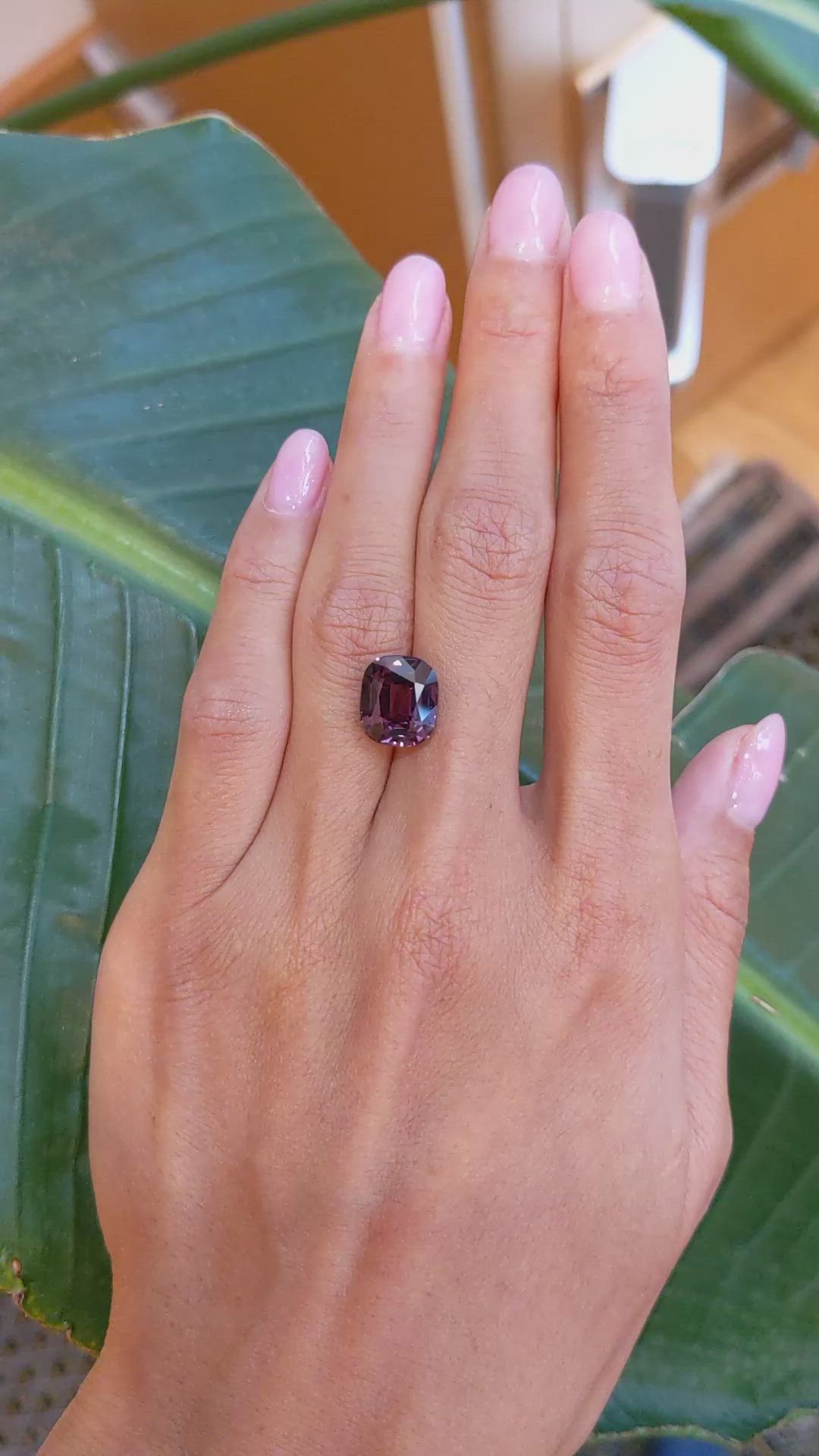 6.19 Ct. Spinel from Ceylon (Sri Lanka) Size Video